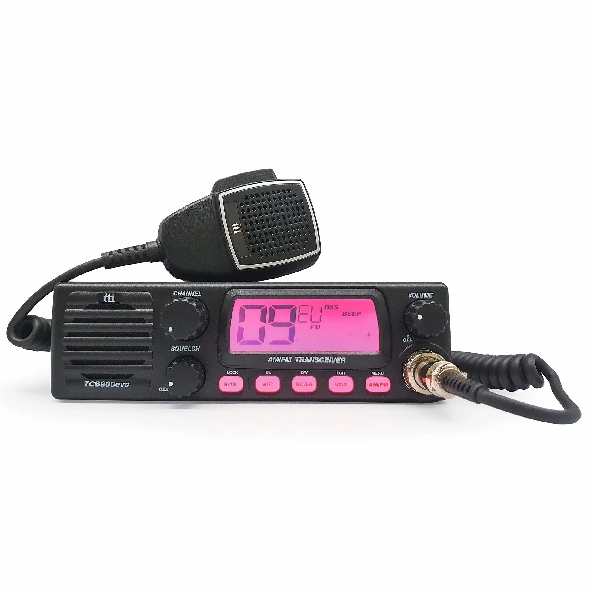 CB TTi TCB-900 EVO zestaw stacji radiowych + antena PNI ML70 CB, długość 70 cm