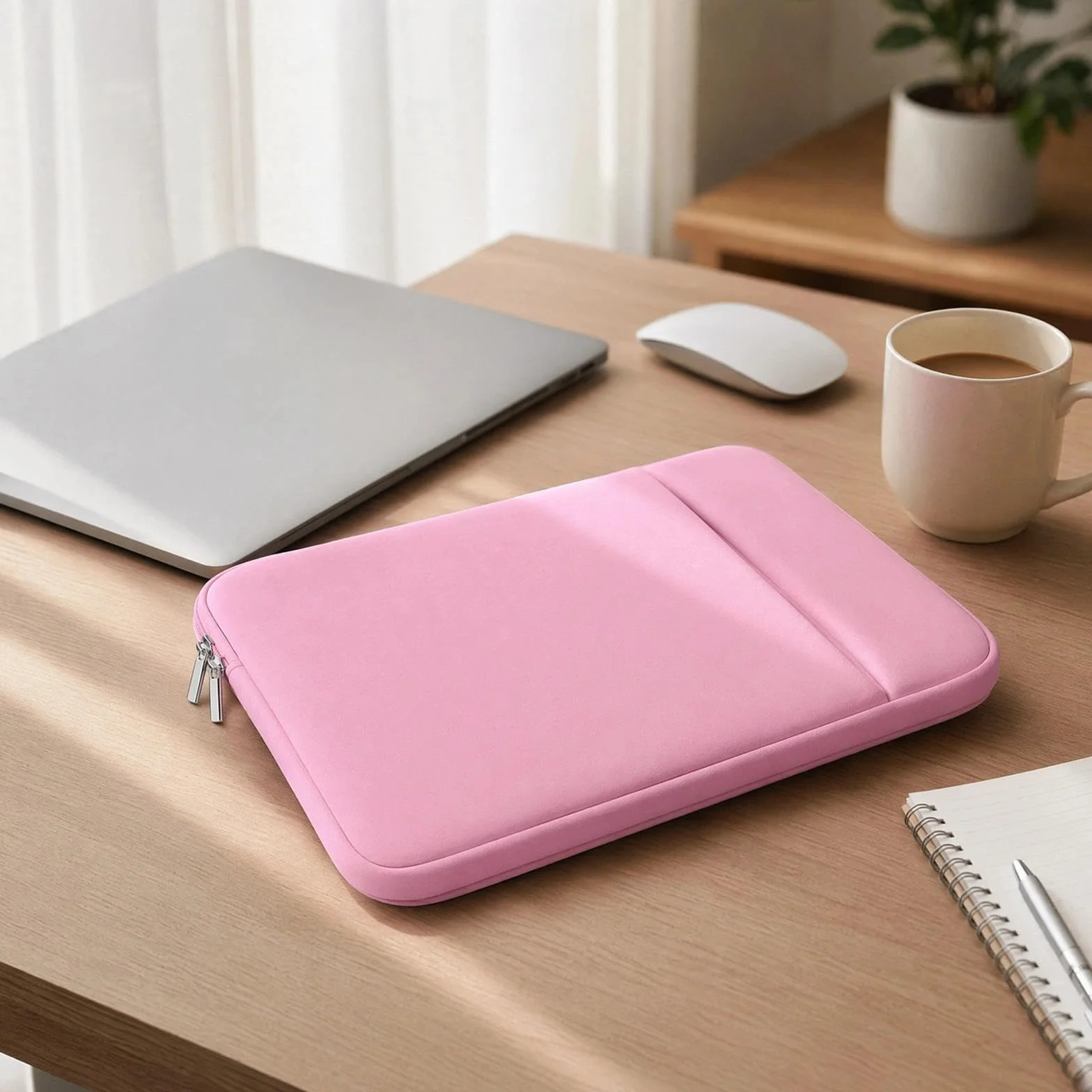 Etui na laptopa 13", wyściełane etui na laptopa z zamkiem błyskawicznym, torba na akcesoria, kompatybilne z MacBook Pro 14", M4, M3, M2, M1, MacBook Air M4 M3 M2 2025-2022