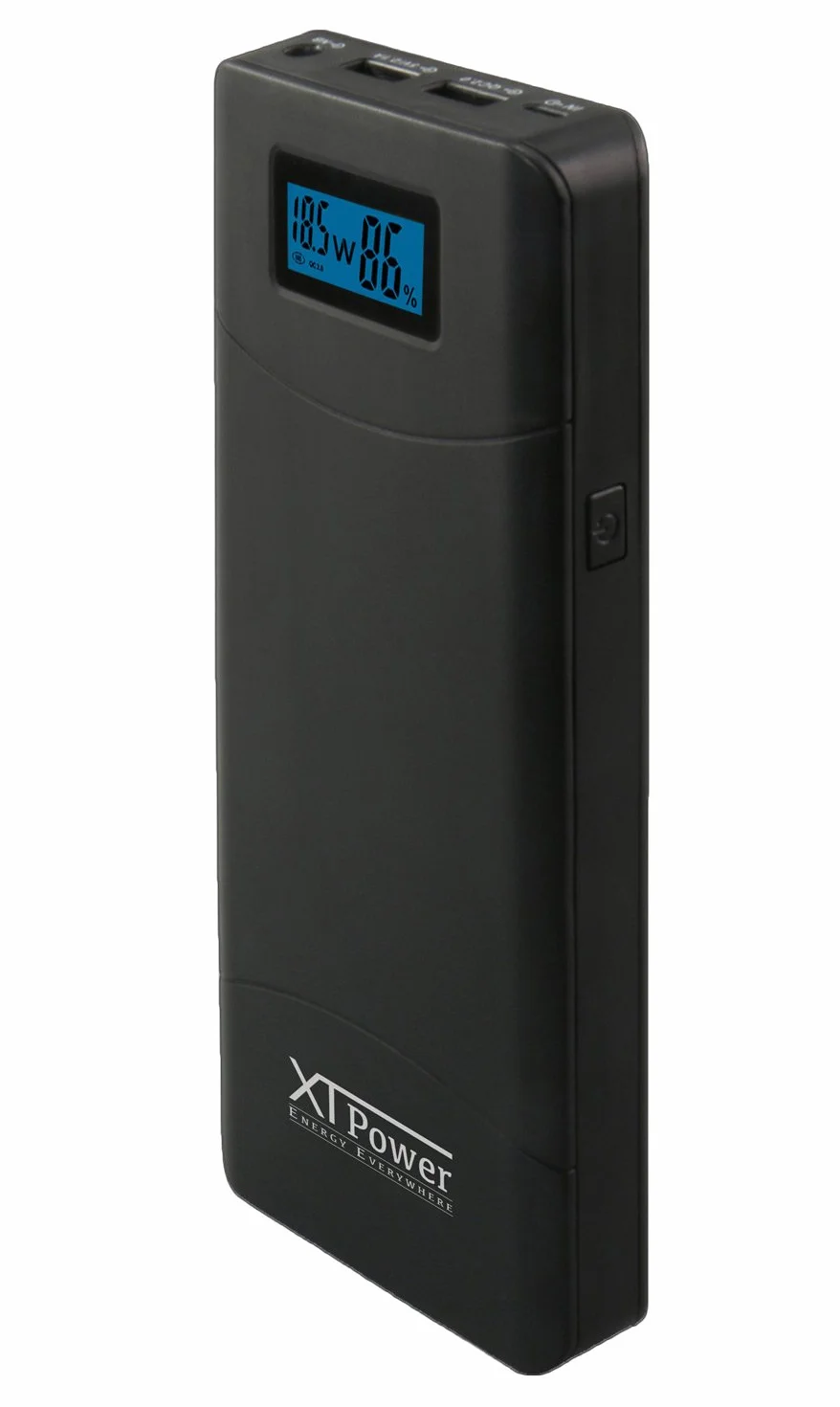 XT-20000QC3-PA Powerbank z zasilaczem sieciowym - nowoczesny akumulator DC + USB QC3 o pojemno?ci 20400 mAh - 1x USB, 1x USB QC3 i DC przy??cze od 12 do 24 V 65 W - do laptopa tabletu iPhone Galaxy