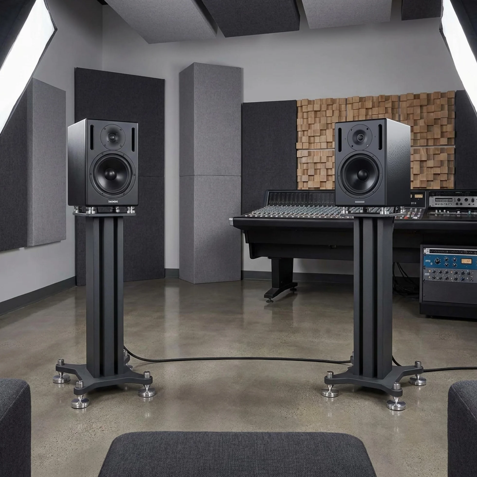Podkładki tłumiące wibracje głośników 20 mm aluminium do Hi-Fi stojaki szafy regały 8 szt.