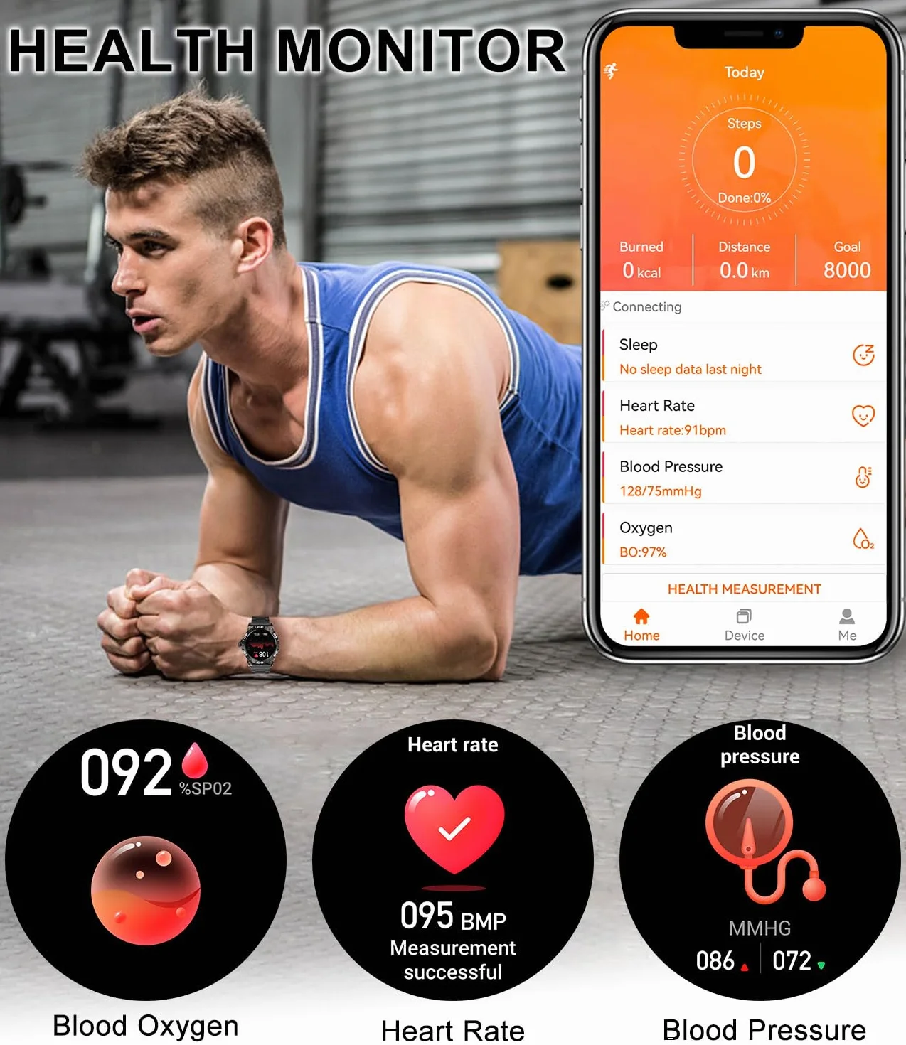 Męski Smartwatch z powiadomieniami o połączeniach, 1,39" HD męski zegarek dla Androida iOS asystent głosowy inteligentny zegarek męski z krokomierzem pomiaru tętna snu SpO2 21 trybów sportowych