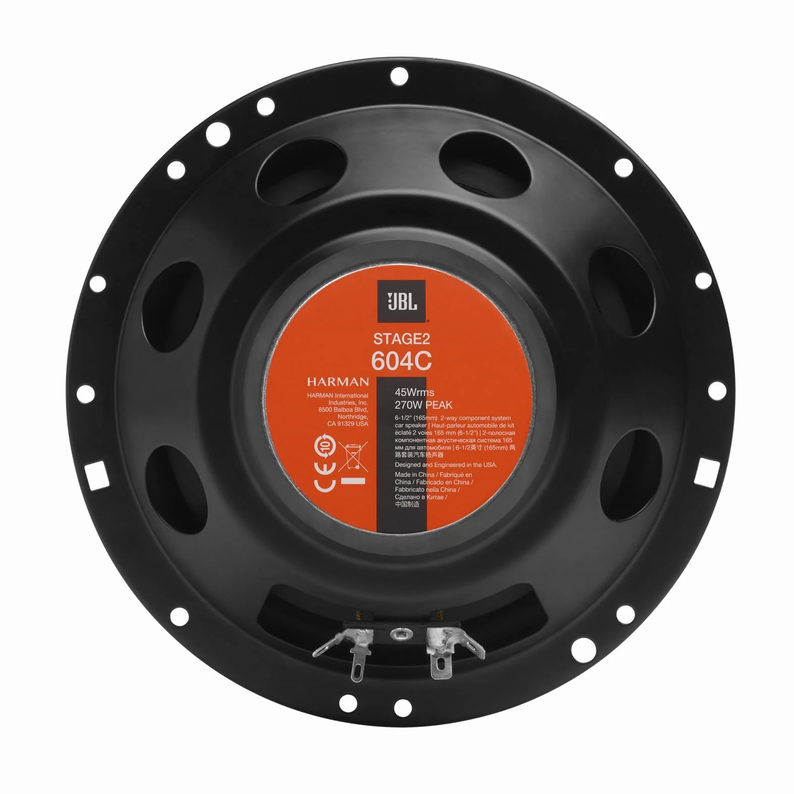 JBL STAGE2604C Dwudrożne Komponenty, Czarny, 275 W