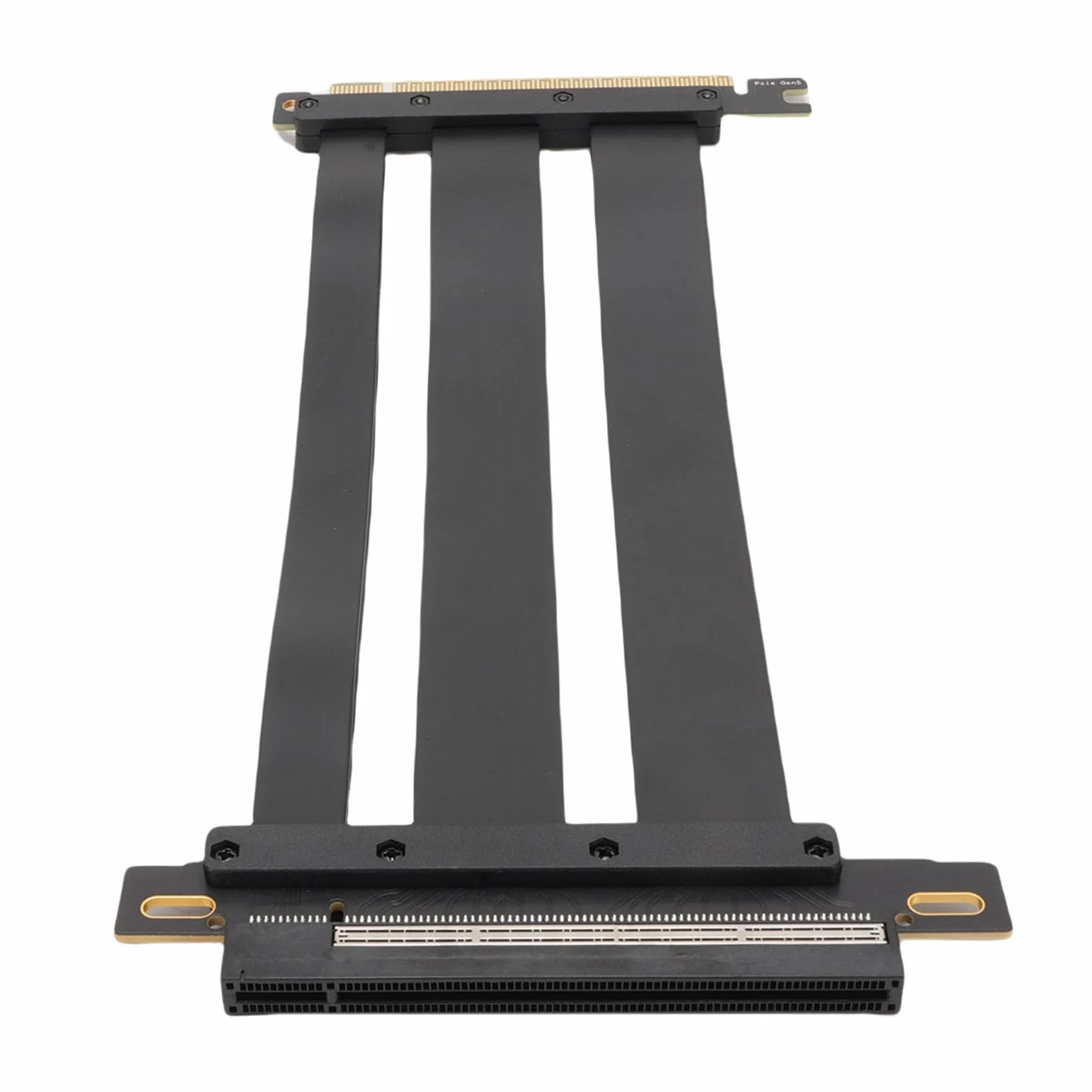 Generic Szybka Elastyczna Karta Przedłużacza PCIE 5.0 X16 dla RTX4090 5090 GPU Wyświetlacz w Przypadku na PC i Serwerach ABS Black (20 cm)