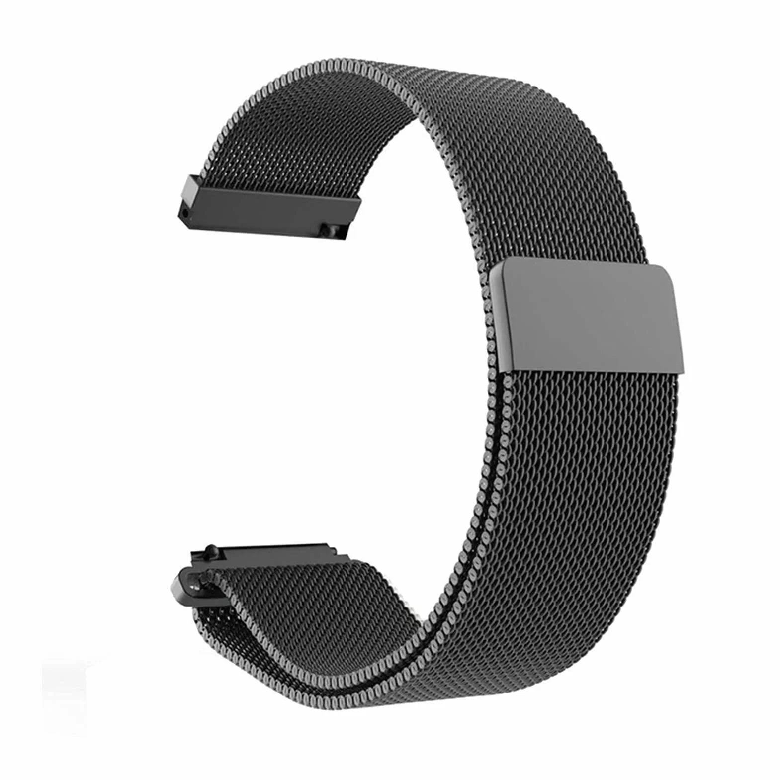 Mesh Universal Watch Bransoletka Bransoletka ze stali nierdzewnej magnetyczne blokady bezpieczeństwa, do inteligentnego zastępowania paska 12-24 mm, zastępowanie opaski zegarek