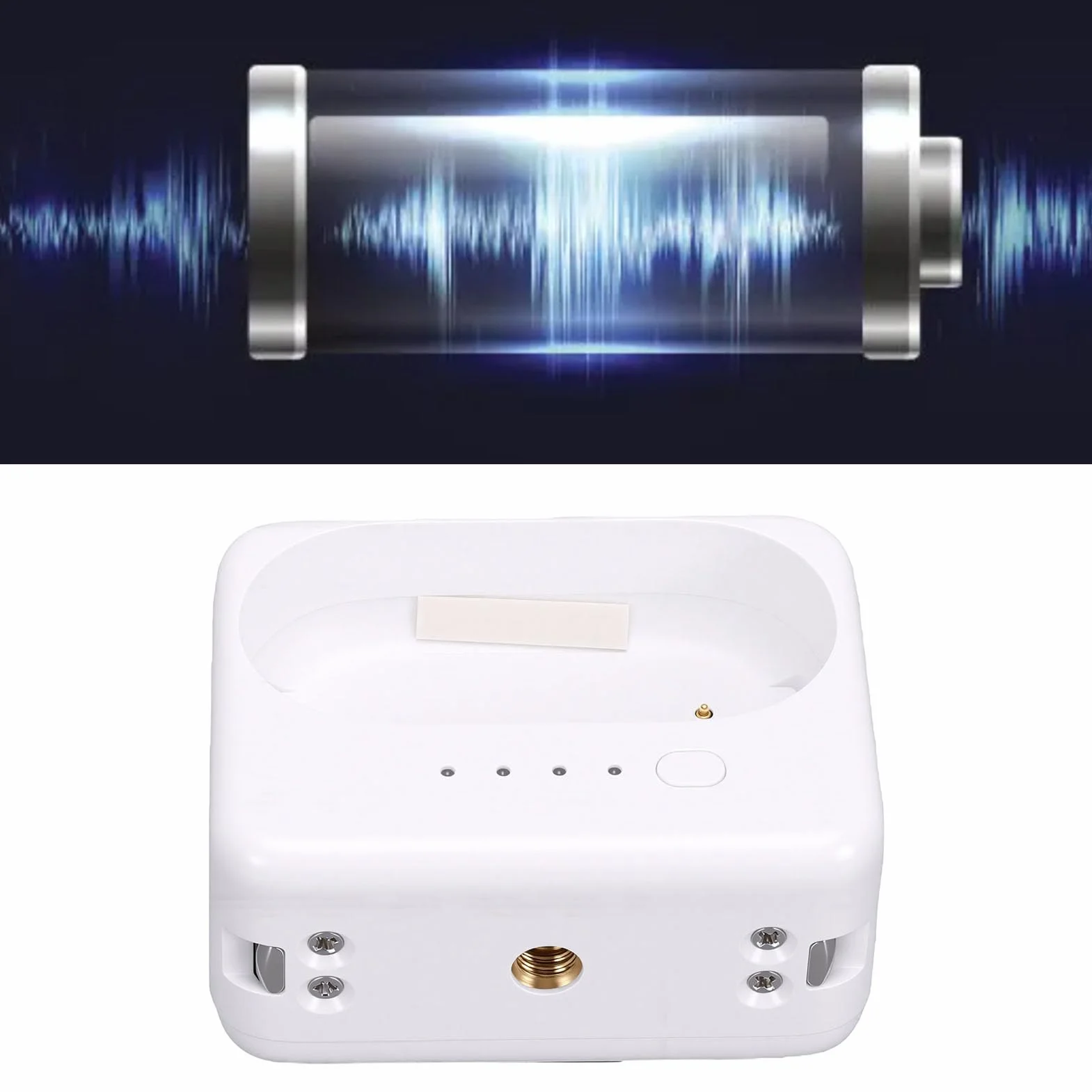 Asixxsix Etui ładujące do Aparatu, 2000mAh | Ładowarka akumulatorowa, ładowanie i przechowywanie w jednym dla GO 3 GO 3S GO 2, z interfejsem 1/4 do przechowywania w