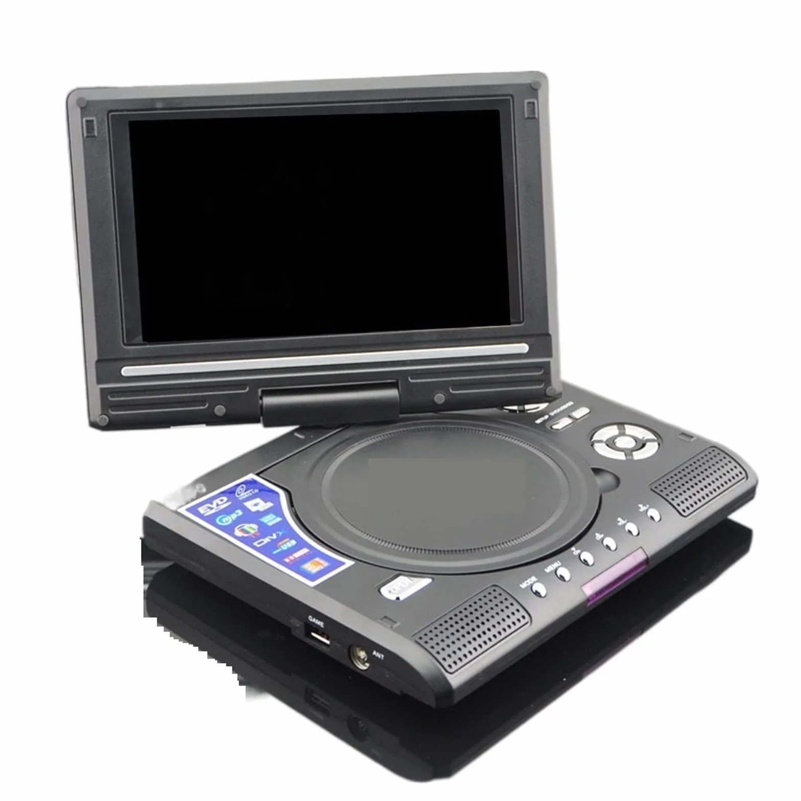 Przenośny odtwarzacz DVD, Mini odtwarzacz DVD 7,8-calowy cyfrowy dysk CD z pilotem dla początkujących