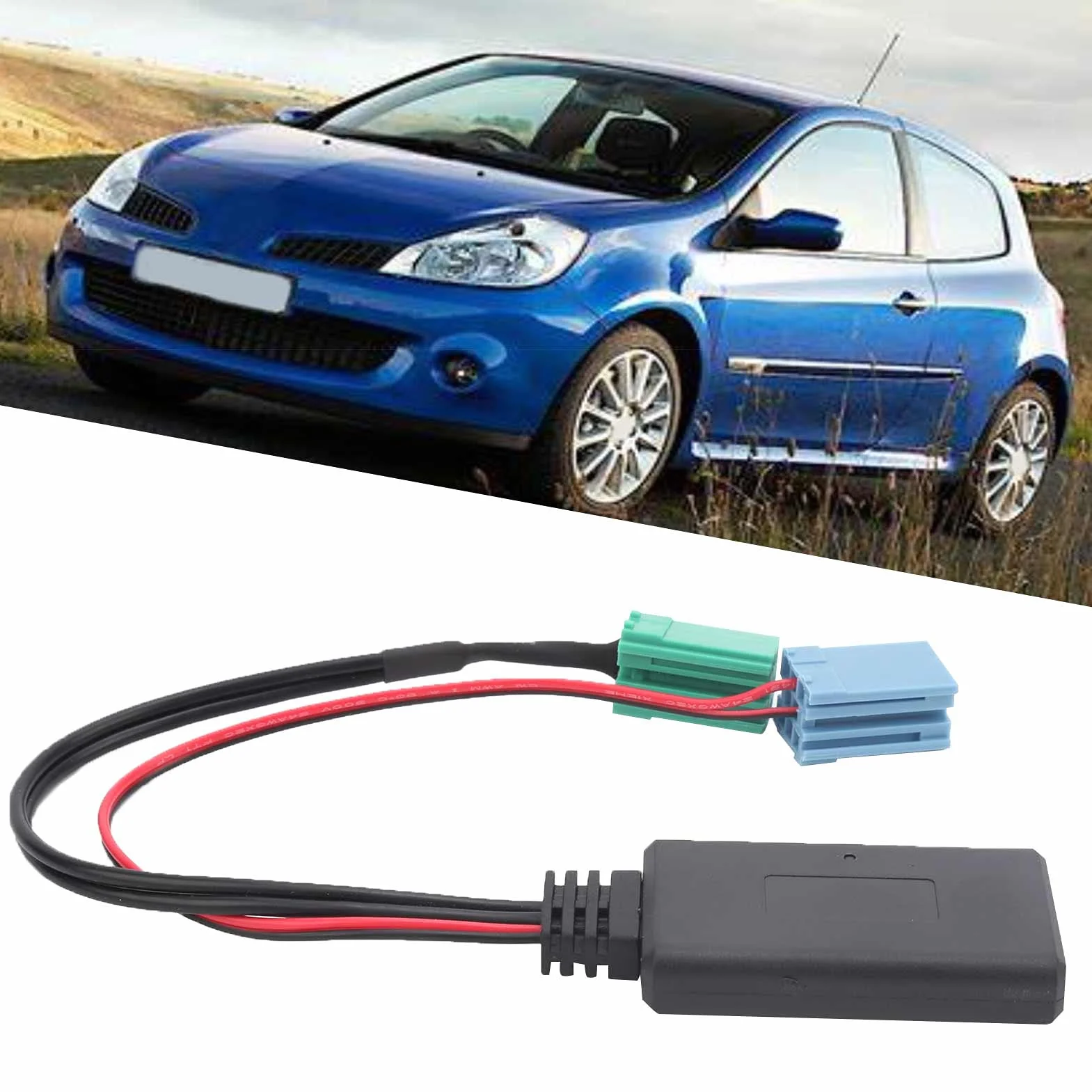 Samochodowy Adapter Audio Bluetooth 5.0 Mini ISO 6Pin 8Pin Kabel AUX do Espace Laguna