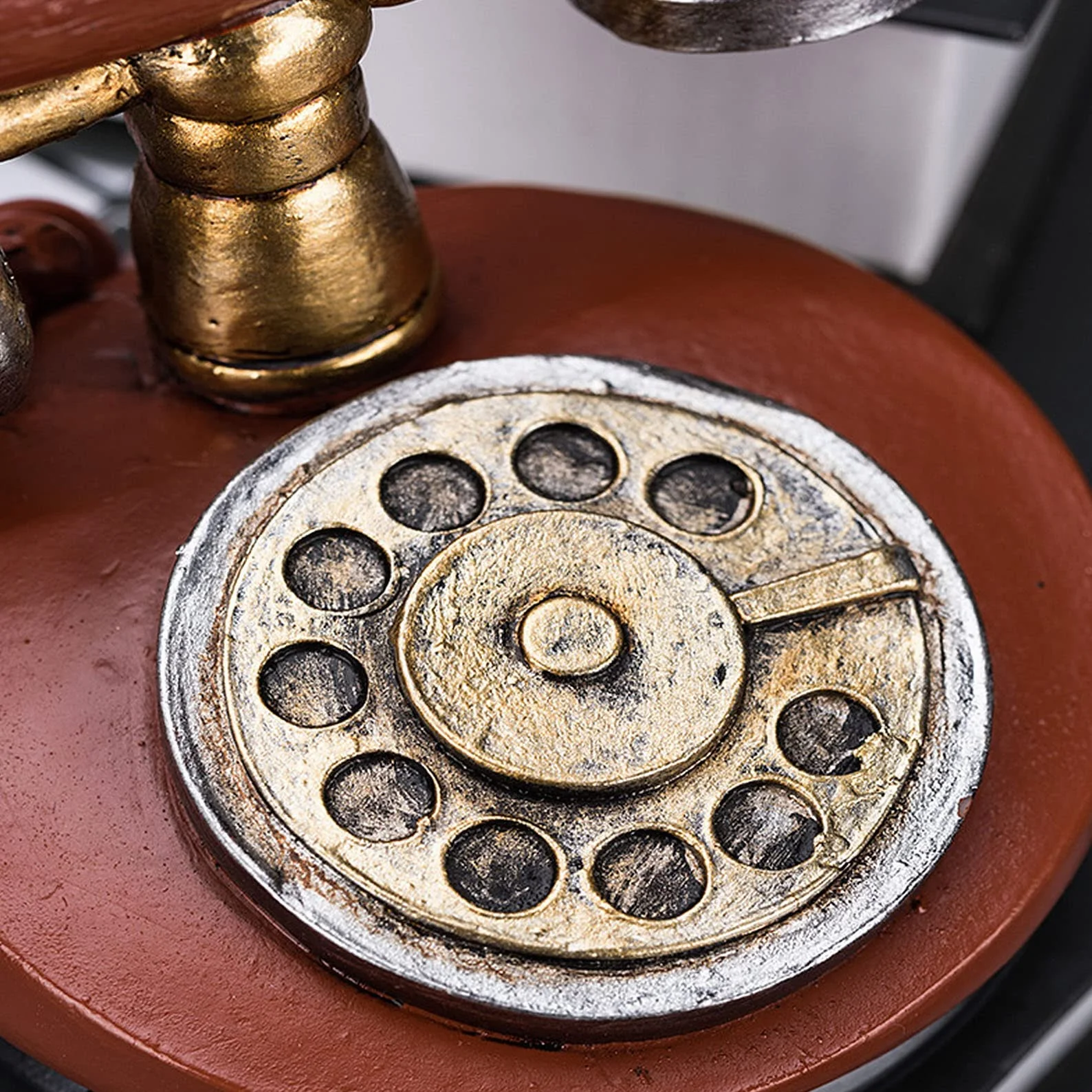 Vintage telefon, antyczne ozdoby na telefon biurowy, retro przewodowy telefon, vintage dekoracyjny telefon do domowego biura antyczne