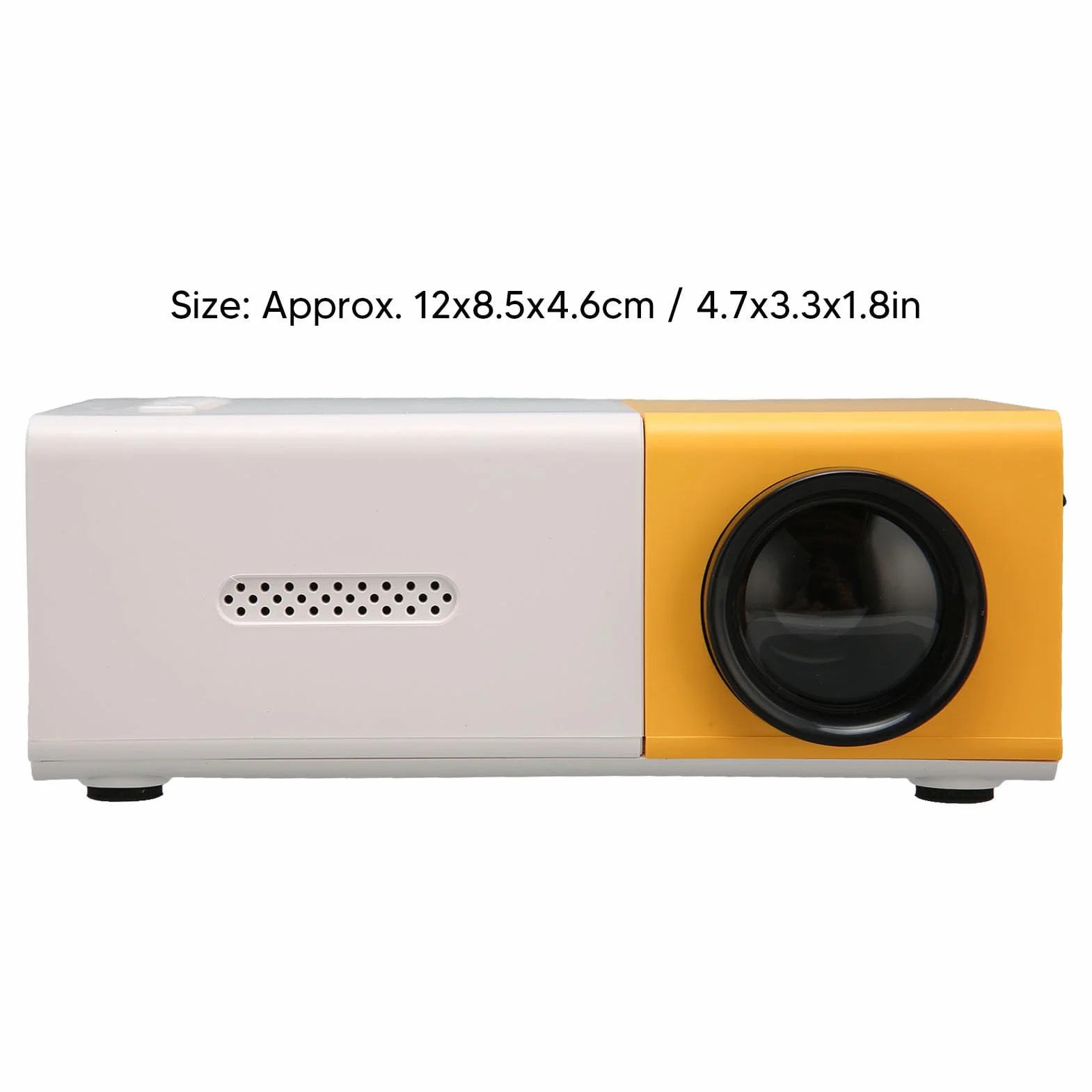 Mini Projektor Przenośny Projektor Wideo, Multimedialny Projektor Kina Domowego, Projektor Telefoniczny Smart HD 1080P HiFi, do Karty Pamięci Interfejsu Multimedialnego USB HD