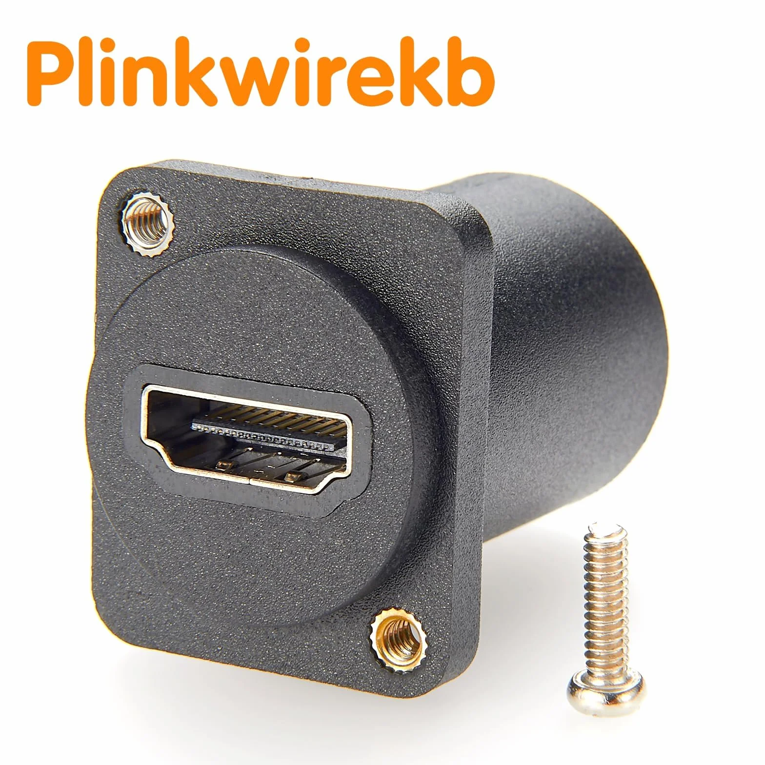 Adapter do montażu paneli HDMI, gniazdo typu D, 4K @ 60 Hz, gniazdo typu D na gniazdo, 4K @ 60 Hz, szybkie HDMI 1.4, stałe złącze gwintowane, 5 sztuk