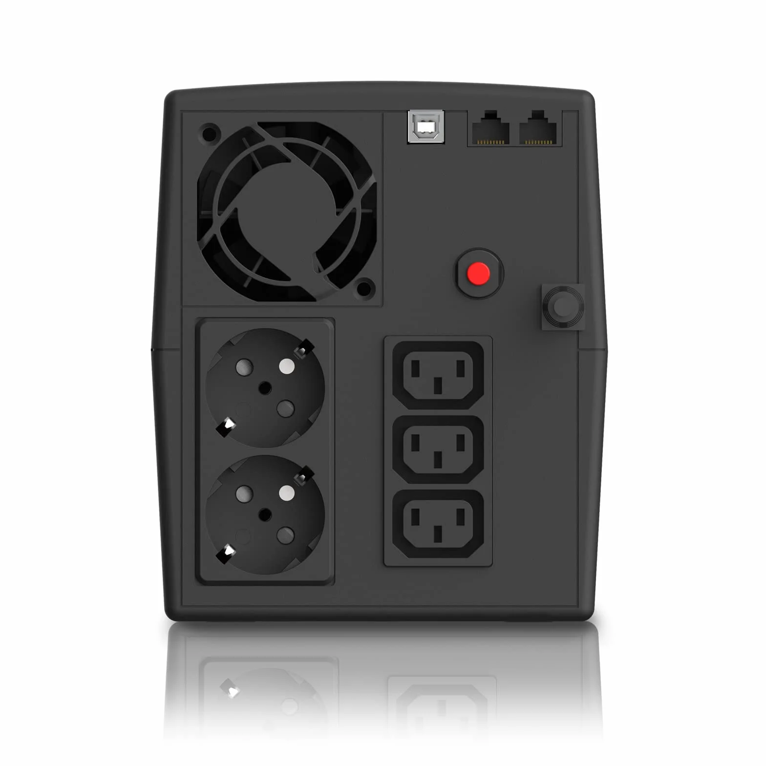 EPYC® NYTRO – UPS Czysta Sinusoida, UPS do Komputerów do Gier, Aktywne Zasilanie PFC, MAC, i Konsol do Gier (PS5, PS4 Pro, XBOX), Moc 1500VA/900Watt, Line Interactive AVR, 5 wyjść (2x Schuko + 3x IEC)