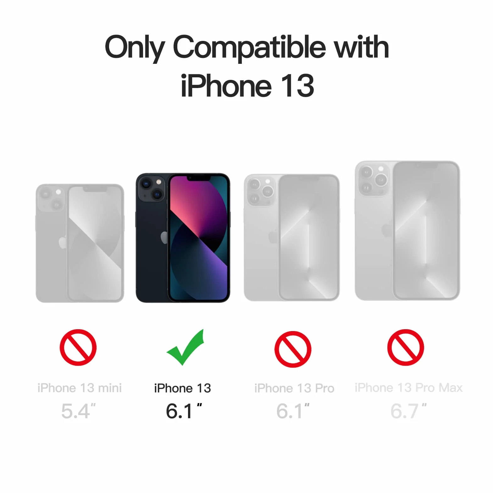 JETech Magnetyczna Etui dla iPhone 13 6,1 Cala Kompatybilny z MagSafe, Półprzezroczysta Matowe Tylna Szczupły Odporny na Wstrząsy Case (Czarny)