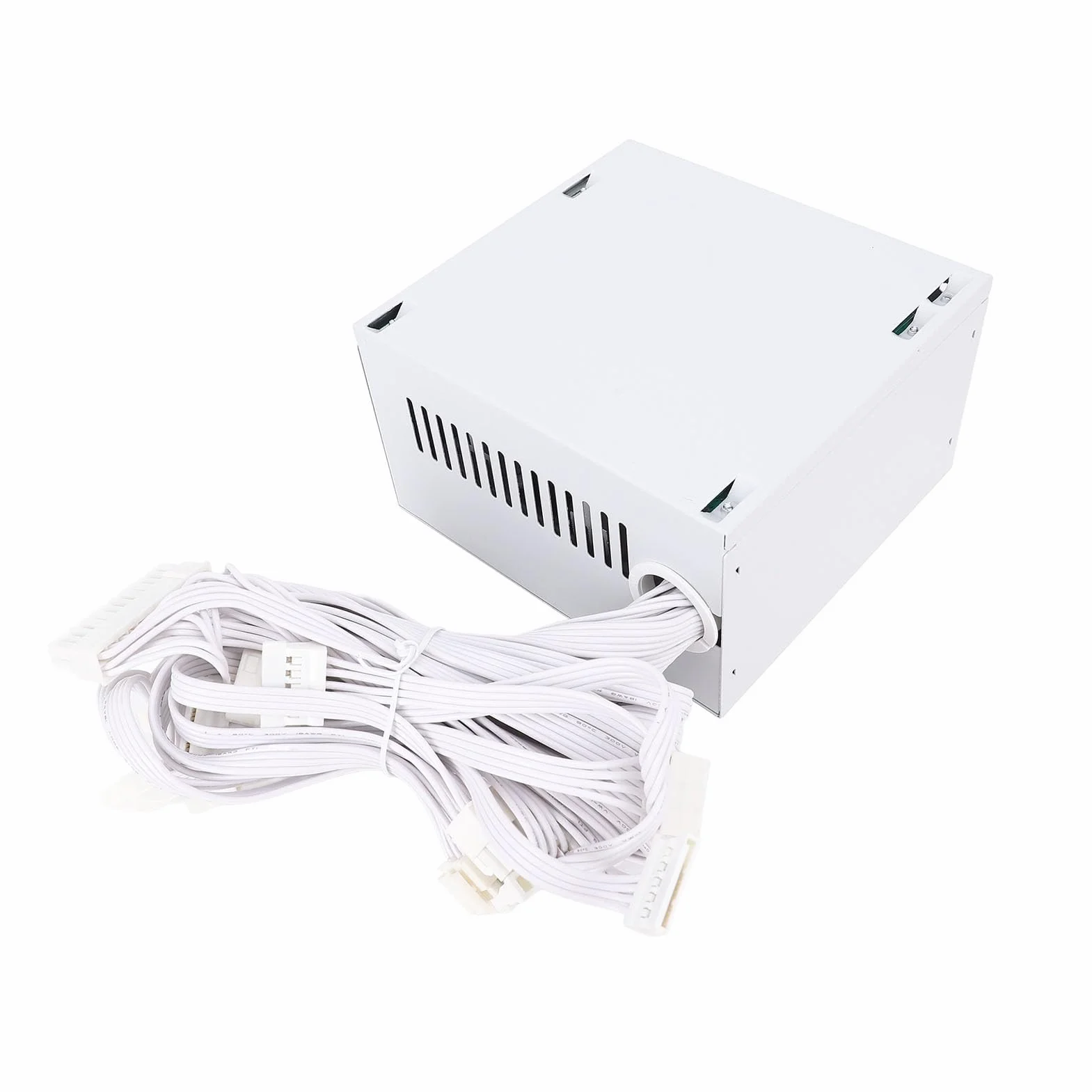 Generic Inteligentny Zasilacz Komputerowy ATX 600 W z możliwością Wszechstronnej Manipulacji i Kompleksowymi Funkcjami Ochronnymi dla Entuzjastów Gier Stop Aluminium W Kolorze Białym z Kablem