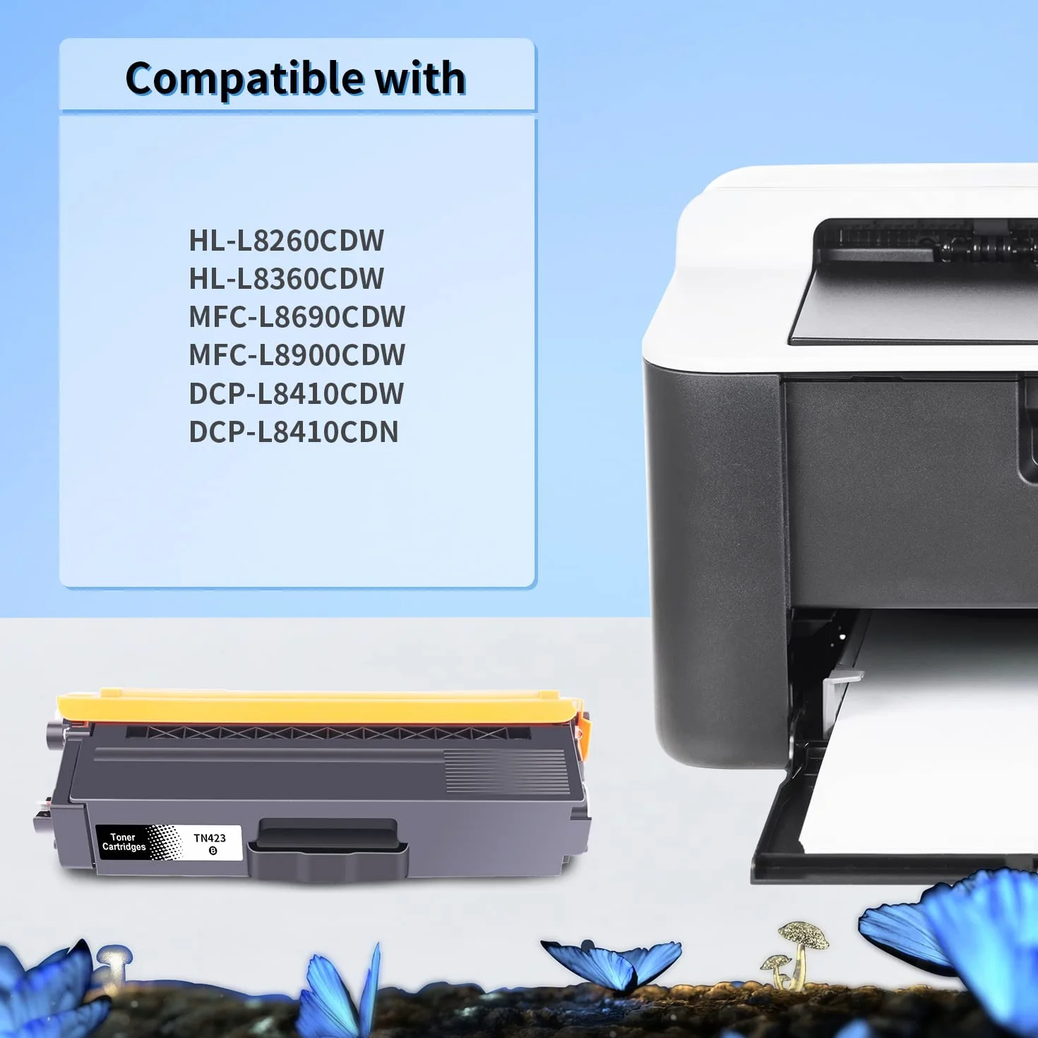 LOSMANN Kompatybilne wkłady z tonerem zamiennik do Brother TN421 TN423 do Brother MFC-L8690CDW MFC-L8690CDW DCP-L8410CDW MFC-L8900CDW HL-L8260CDW HL-L8360CDW (opakowanie 4 szt.)