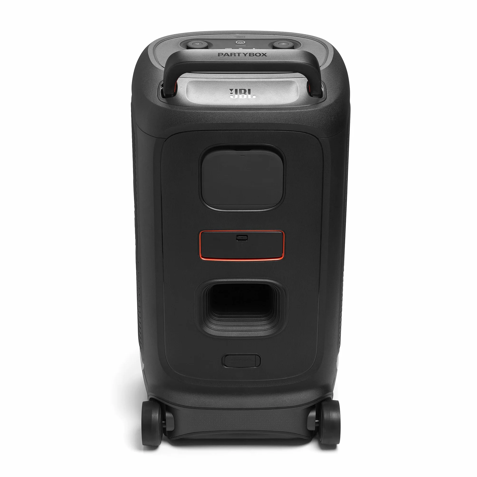 JBL Partybox 520 bezprzewodowy głośnik imprezowy Bluetooth, przenośny, czas odtwarzania 15 H, dynamiczny pokaz świetlny, IPX4, AI Sound Boost, wejście mikrofonowe, czarny
