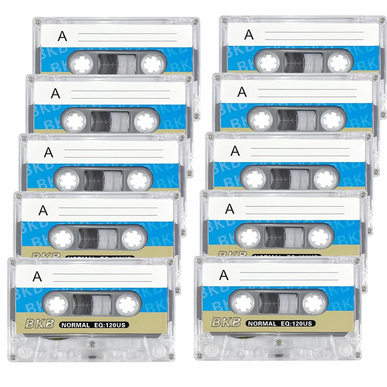10 sztuk pustych kaset audio, o niskim poziomie szumów, puste kasety 90 min, kasety audio do wykładów, seminariów i codziennych nagrań