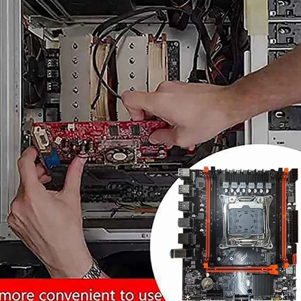 Płyta główna do komputera stacjonarnego X99 D4 + kabel B85 LGA2011-3 4X DDR4 REG ECC RAM gniazda M.2 PCIE SATA3.0 X99 płyta główna do gier