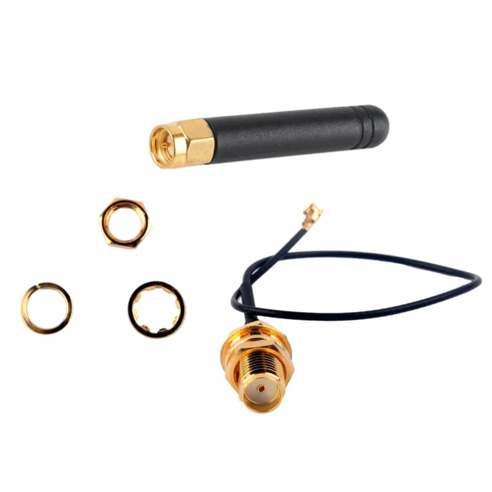 DollaTek U.FL IPX do SMA Złącze Antena 868-915MHz dla LoRa Board LoRa32u4 II WiFi LoRa32 - 5 szt