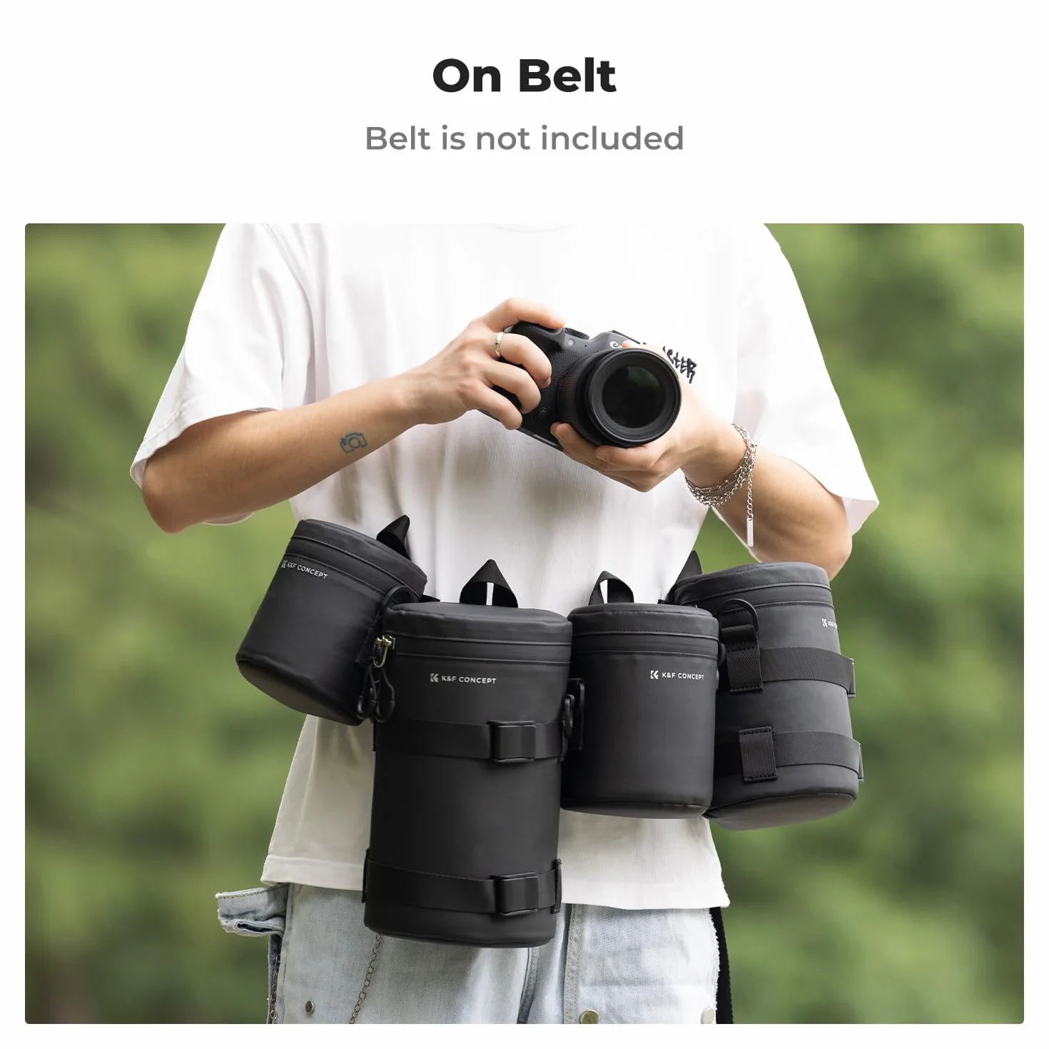 K&F Concept Torba na obiektyw wodoszczelna odporna na uderzenia uniwersalna do lustrzanki DSLR