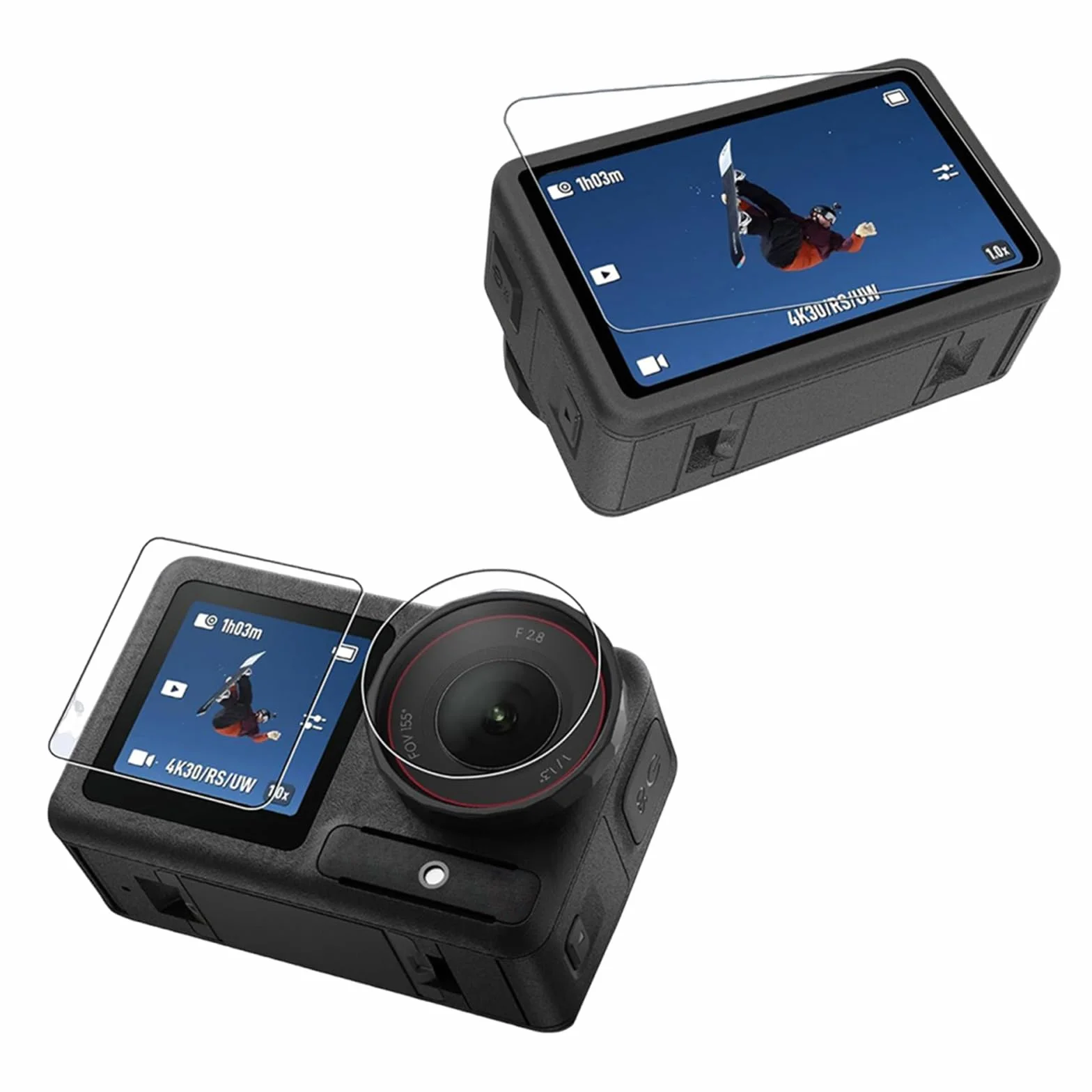 Zestaw akcesoriów 55w1 do Osmo Action 5 Pro 4/3 - wodoodporne etui, kijek, statyw, pasek, uchwyty
