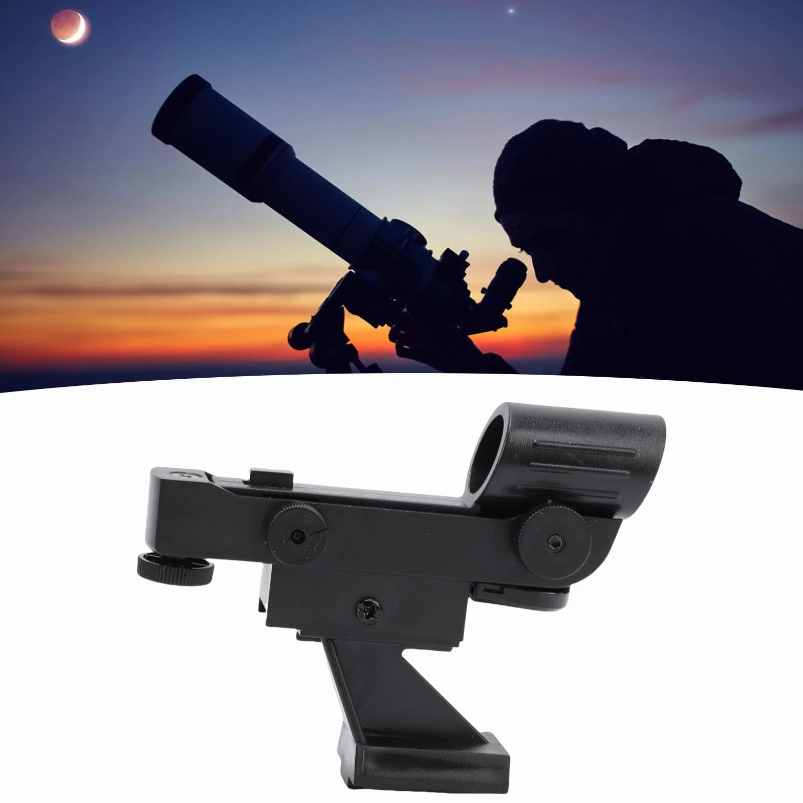 Bewinner Red Dot Finderscope, Astronomiczny Teleskop Gwiazdy Wskaźnik Wizjera Star Finder, Kompatybilny dla 80EQ SE SLT Astronomical Telescopes