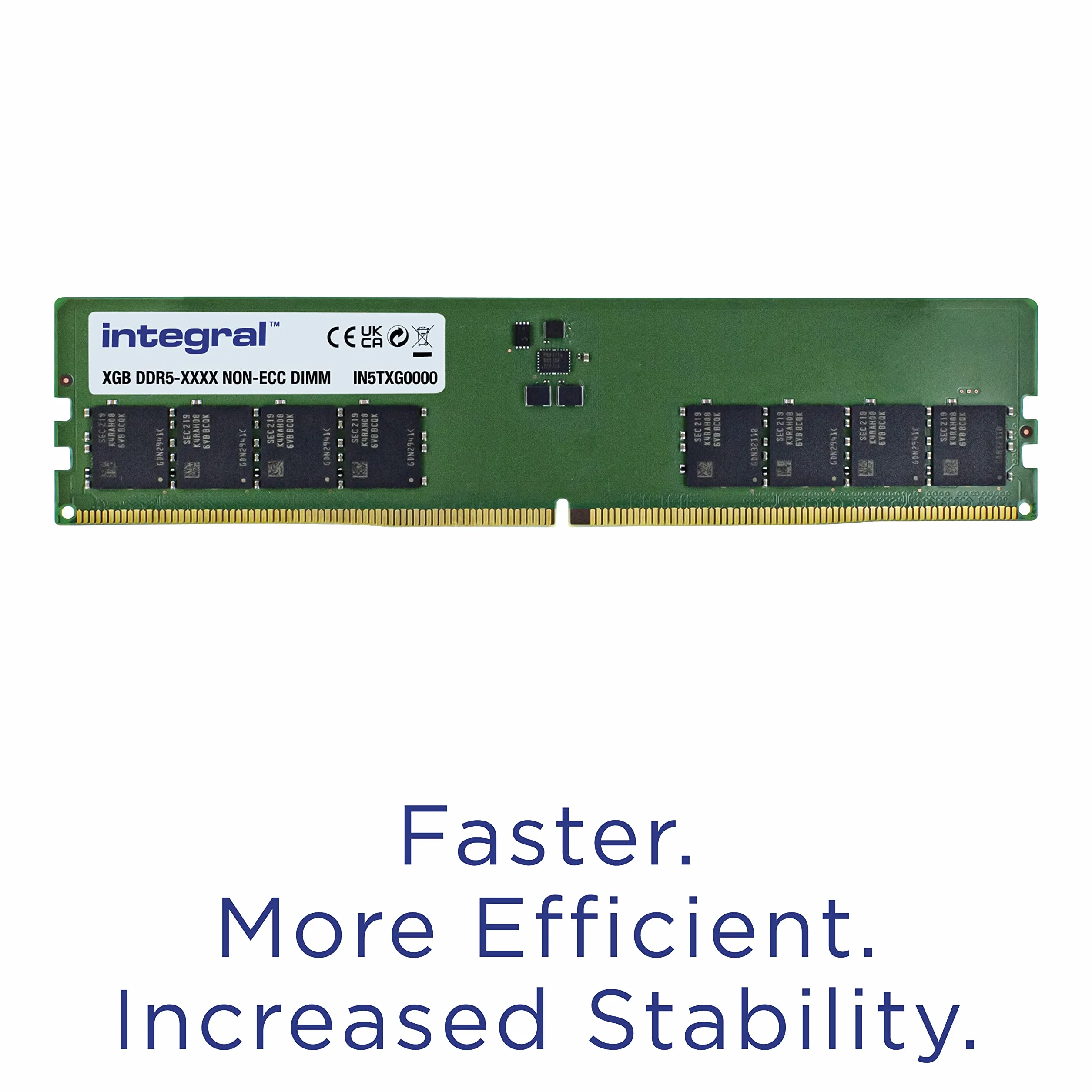 Integral Zestaw 16 GB (2 x 8 GB) DDR5 RAM 4800 MHz DIMM moduł pamięci komputera stacjonarnego