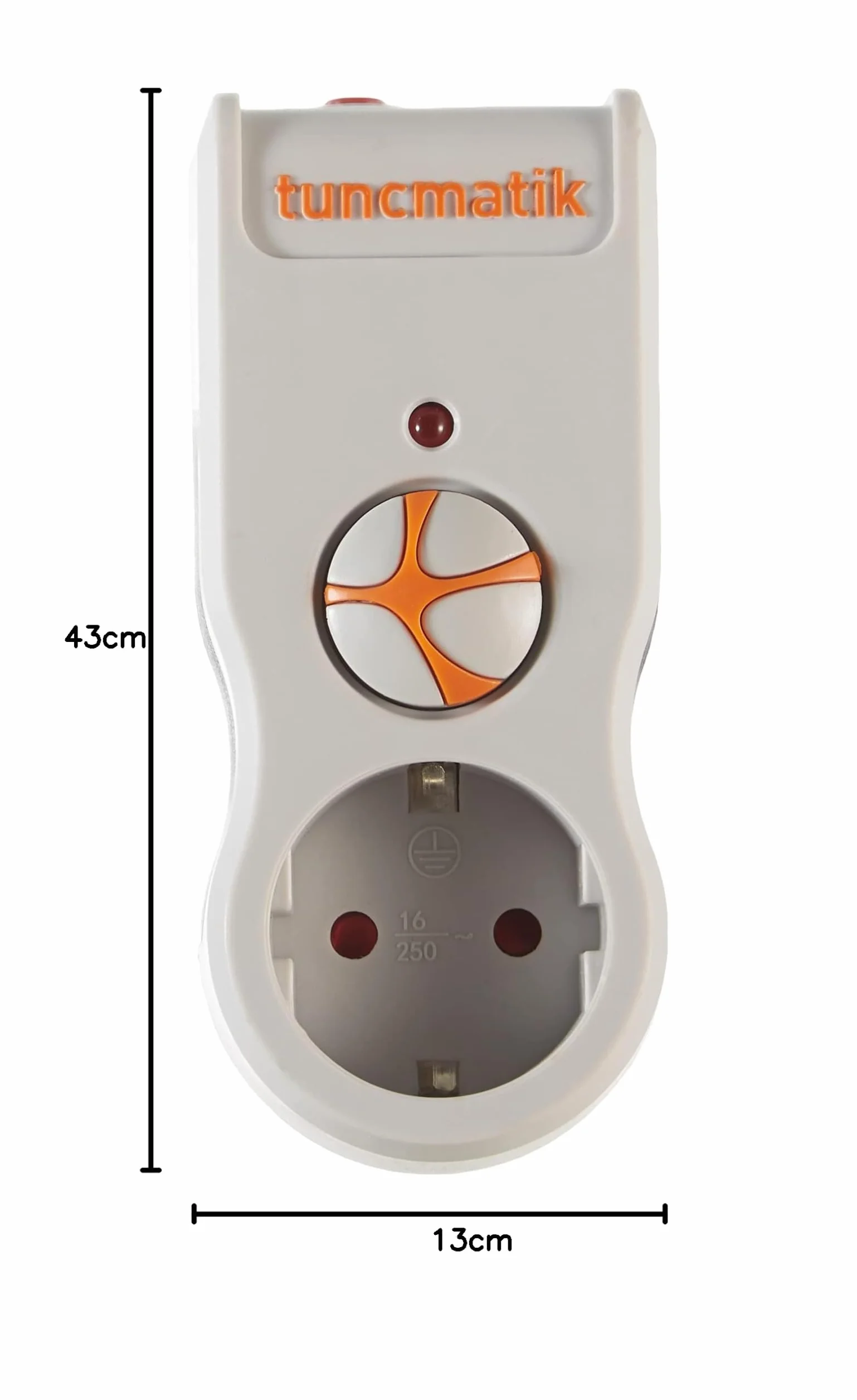 Tuncmatik Powersurge 1 ochrona przeciwprzepięciowa 1 wyjście AC czarny/biały - ochrona przeciwprzepięciowa (525 J, 1 wyjście AC, typ F, 10 A, 3000 A, czarny, biały)