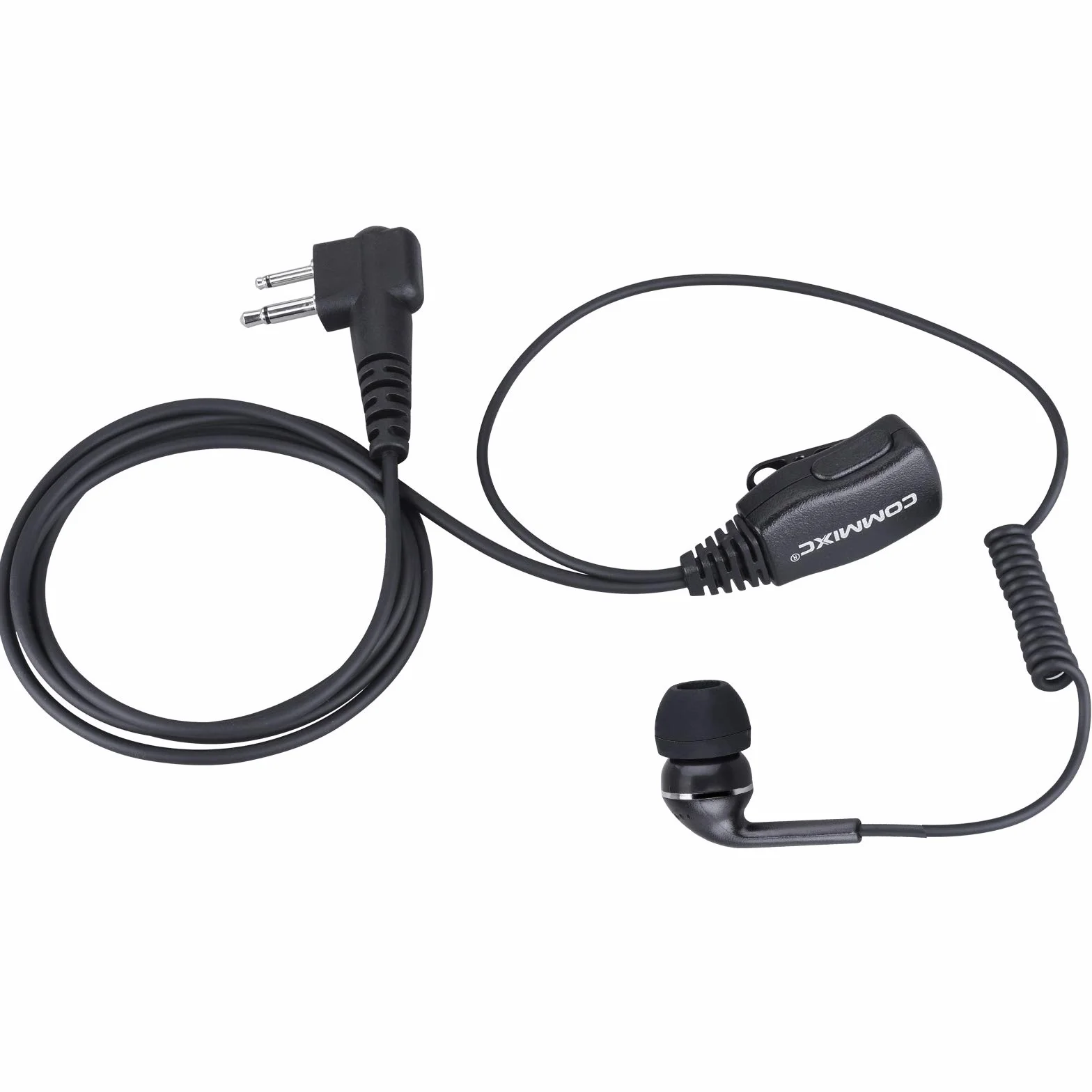 Słuchawka Walkie Talkie, 2,5 mm/3,5 mm 2-pinowy zestaw słuchawkowy Walkie Talkie z mikrofonem PTT, kompatybilny z dwukierunkowymi radiami Motorola