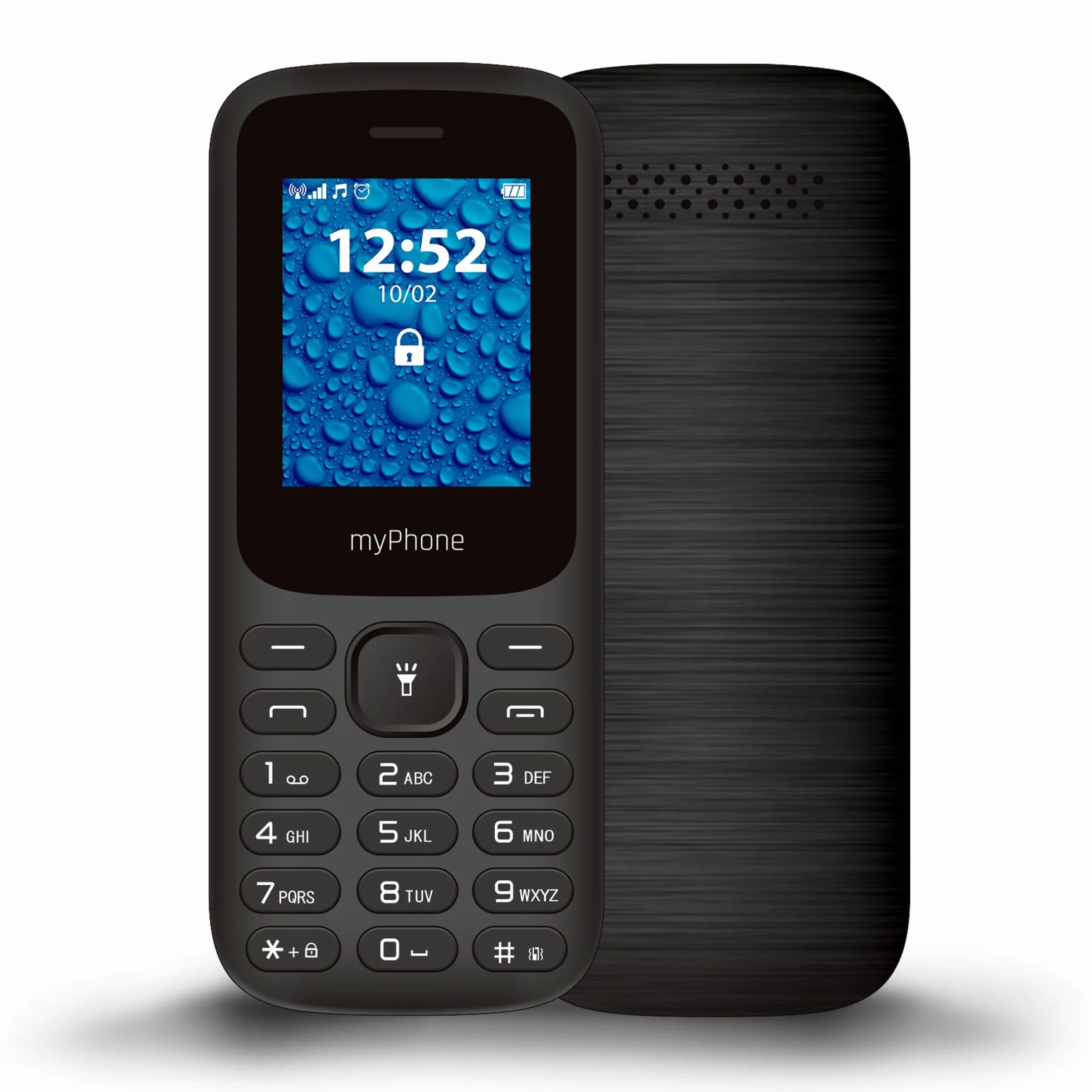 myPhone 2220 Telefon Klawiszowy Duże Klawisze Dual SIM Bluetooth Czarny