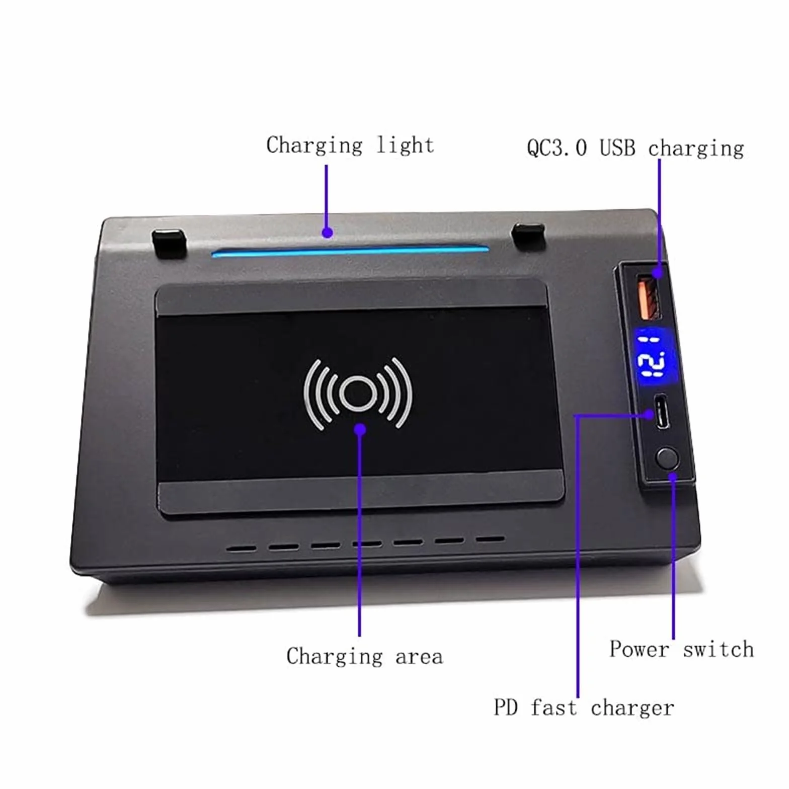 Bezprzewodowa ładowarka samochodowa QI 15w szybka ładowarka do telefonu płyta ładująca Pad uchwyt na telefon, dla, A6 C8 S6 RS6 A7 S7 RS7 2019 2020 2021 Bezprzewodowa ładowarka samochodowa