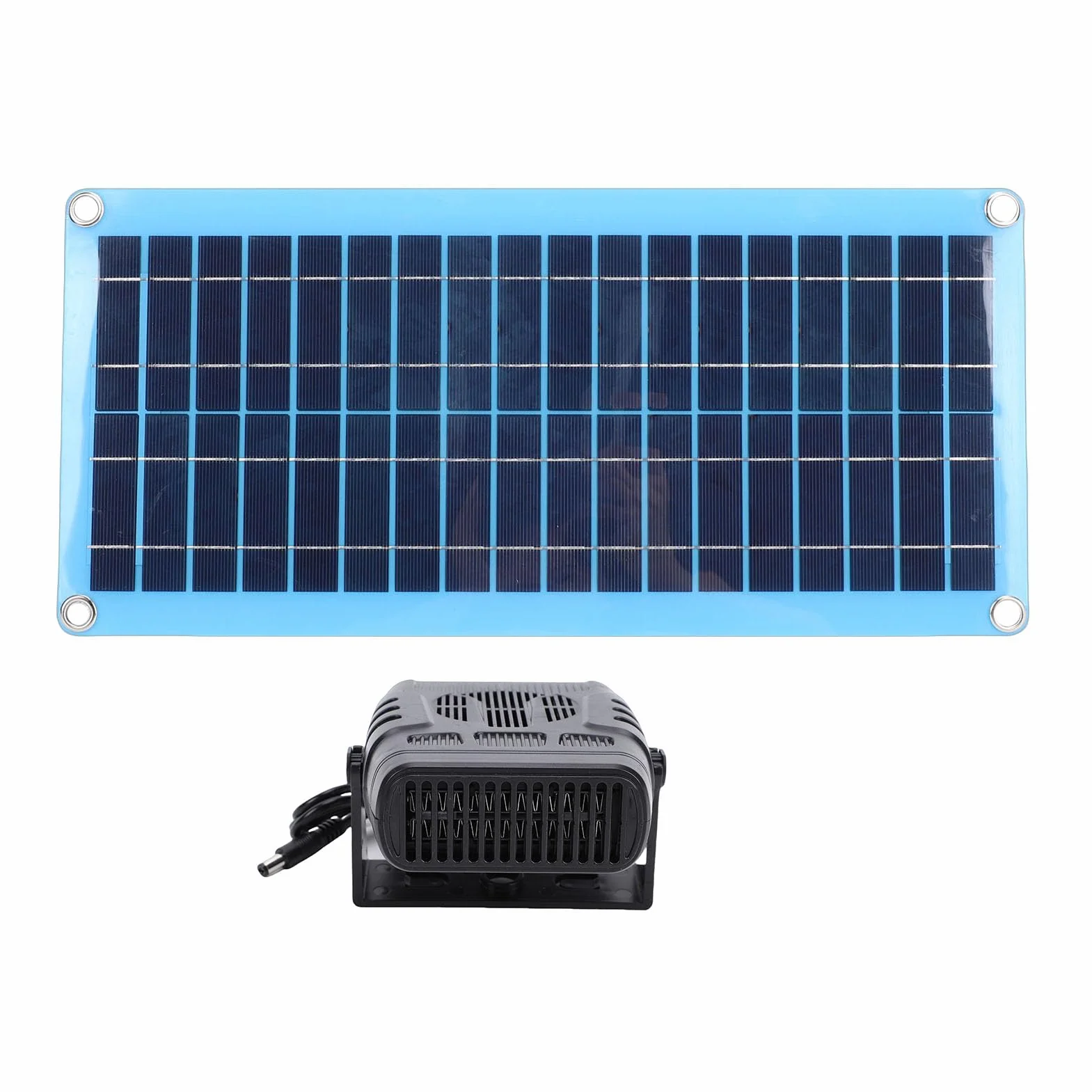 Przenośny Grzejnik Solarny o Mocy 30 W z Zabezpieczeniem Przed Przegrzaniem – Suszarka na Ciepłe Powietrze Zasilana energią słoneczną do Samochodu, Domu dla Zwierząt, Kurnika i Użytku na