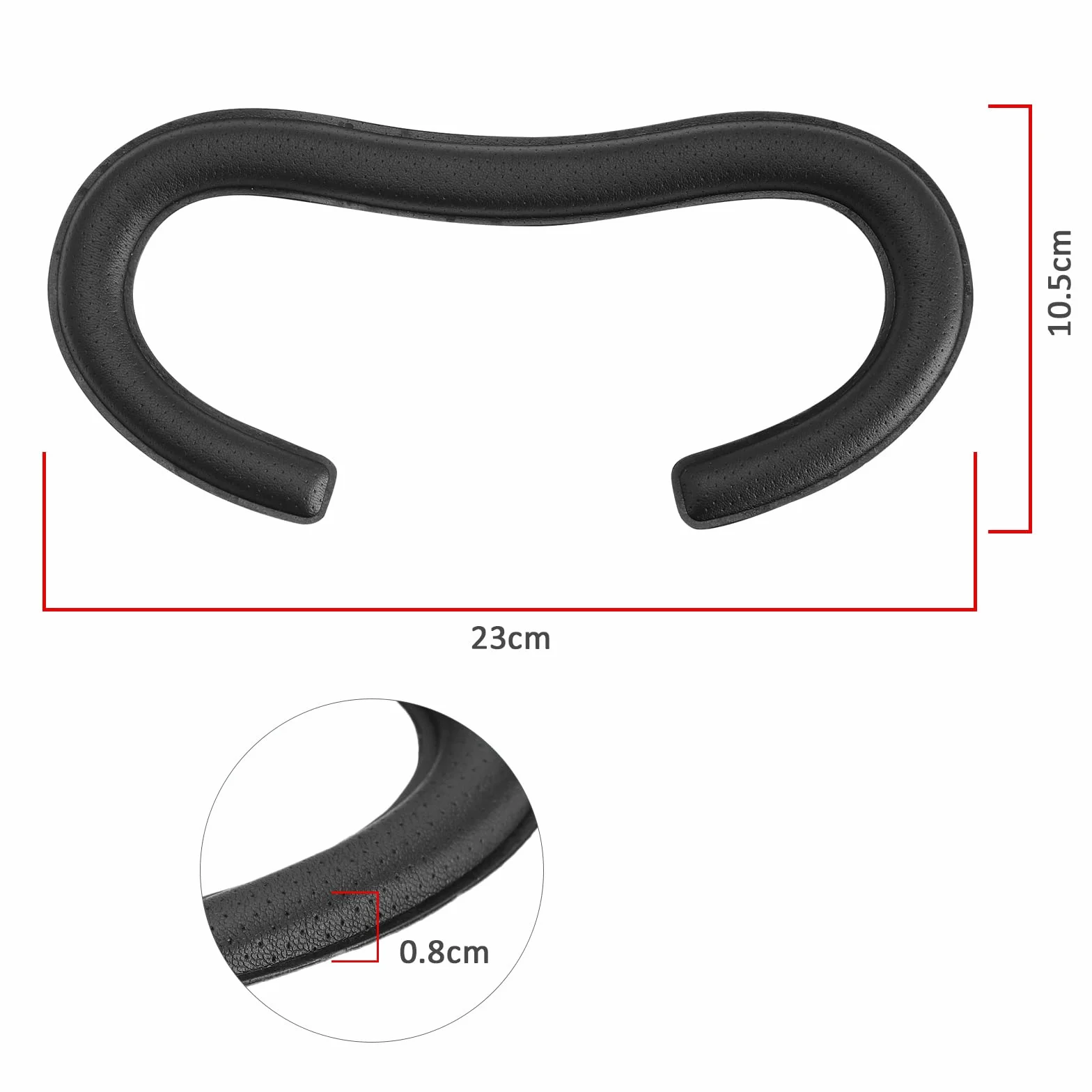 Poduszka na twarz VR kompatybilna z Oculus Rift CV1 VR zamiennik do gier, wygodna pianka PU, osłona twarzy, podkładka z gąbki, czarna