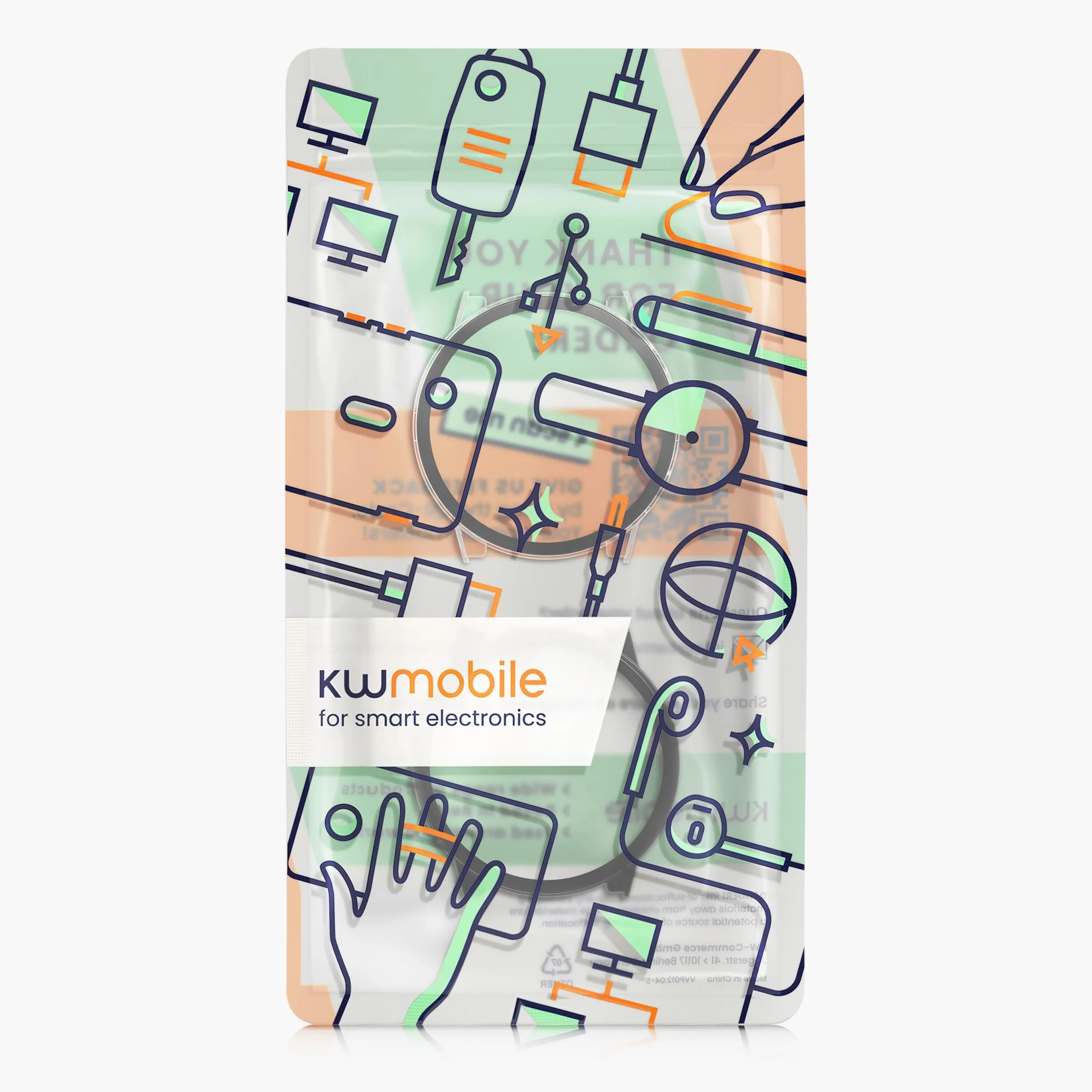 kwmobile Etui kompatybilne z Garmin Venu 4 45mm obudowa - 2X obudowa z hartowanego szkła do trackera fitness - przezroczysta-czarna