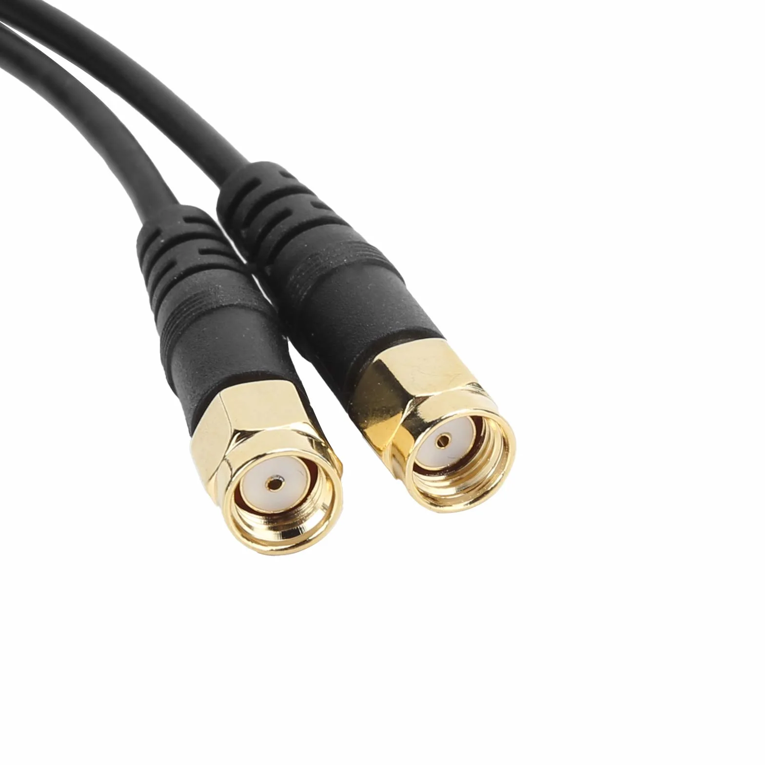 ASHATA Antena WiFi magnetyczna RP-SMA 1,1 m przedłużacz do routera