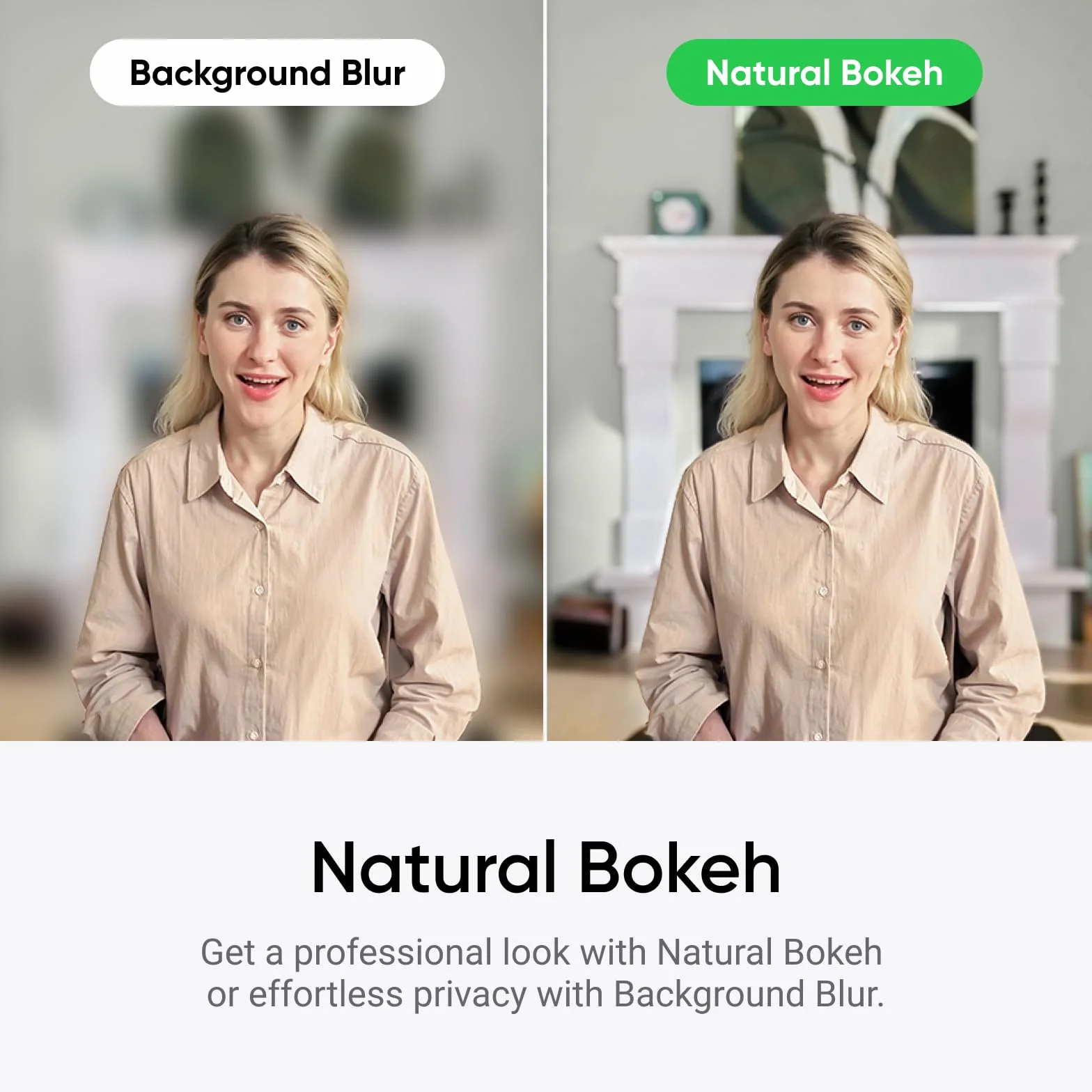 Insta360 Link 2C Standardowy pakiet Arctic White - kamera internetowa 4K do komputerów PC/Mac, czujnik 1/5.1 cm, automatyczne kadrowanie, HDR, mikrofon z redukcją szumów AI, sterowanie gestami do