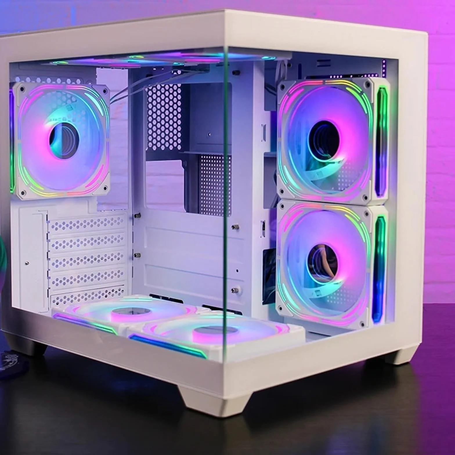 275P obudowa PC widok na morze pokój gamingowy komputer stacjonarny M-ATX ITX płyta główna dwustronna szkło hartowane PC szafa dla graczy