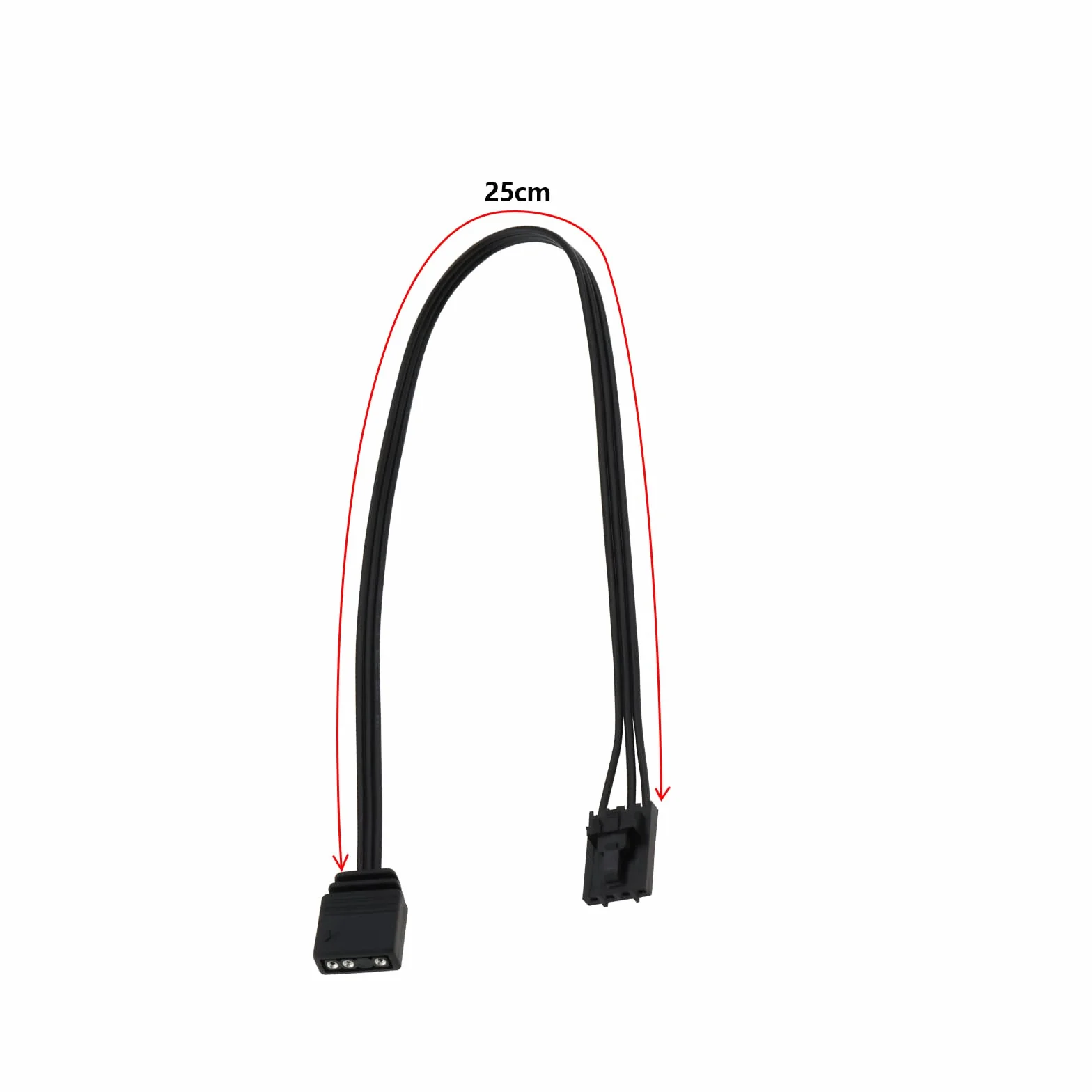 2 x 25 cm 4-biegunowy RGB na standardowy 5 V 3-biegunowy ARGB adapter-złącze, kompatybilny z adapterem kontrolera Pirate Ship QL LL120 ICUE Shenguang Sync