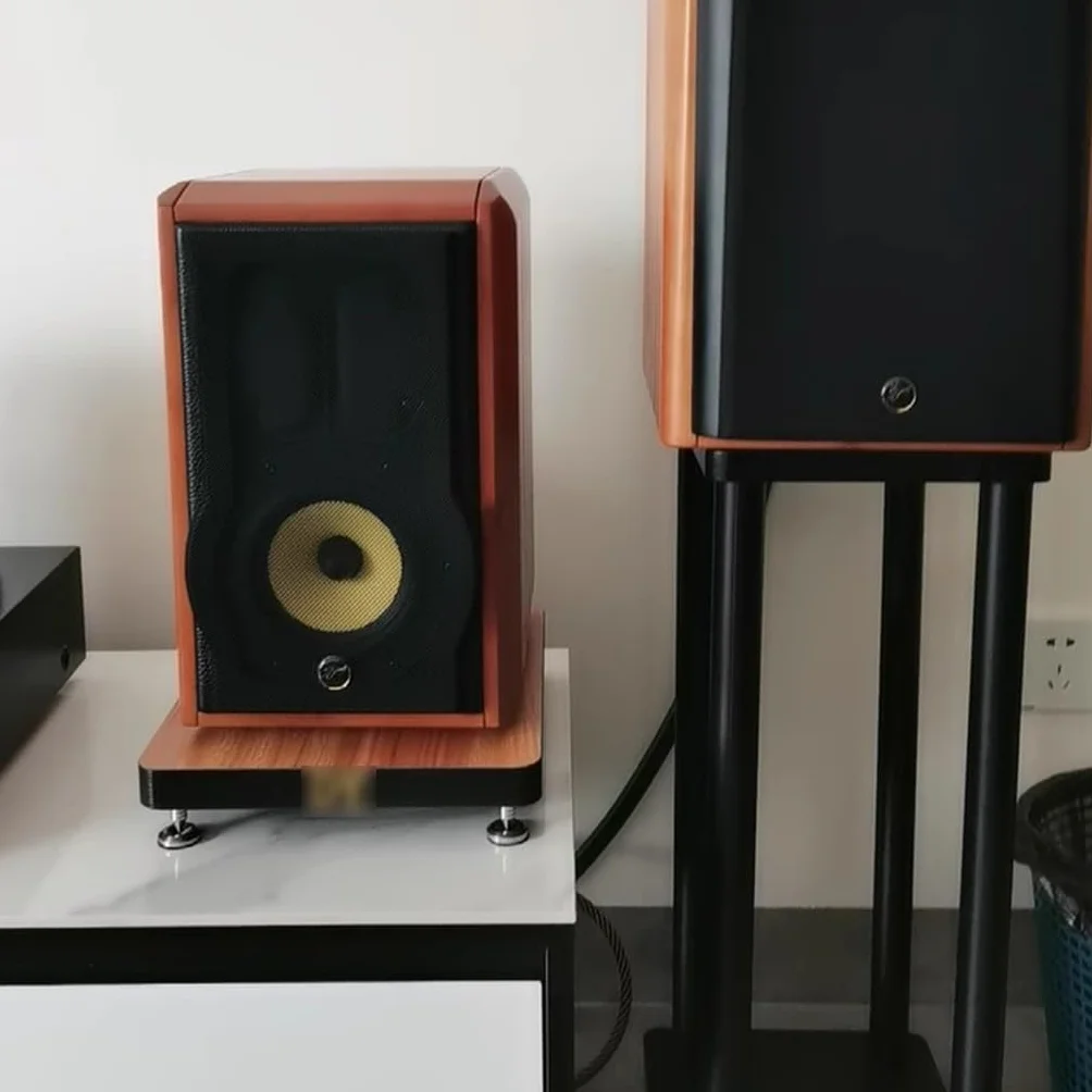 Stojak HiFi – 1-poziomowy solidny drewniany stojak na gramofony, wzmacniacze AV, drukarki i Sky Boxy - idealna szafka do konfiguracji kina domowego i muzyki, idealna dla audiofilów