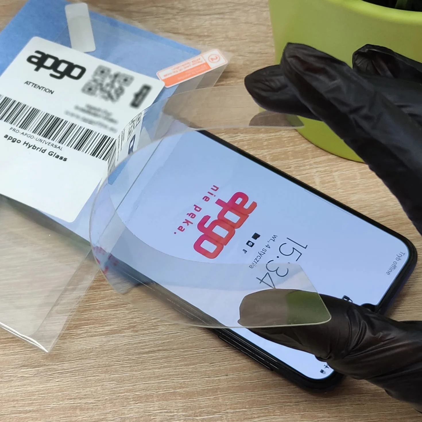 apgo Hybrid Glass 9H Screen Protector dla DJI Osmo Action 4 Pro, szkło hybrydowe 9H, zamiennik hartowanego