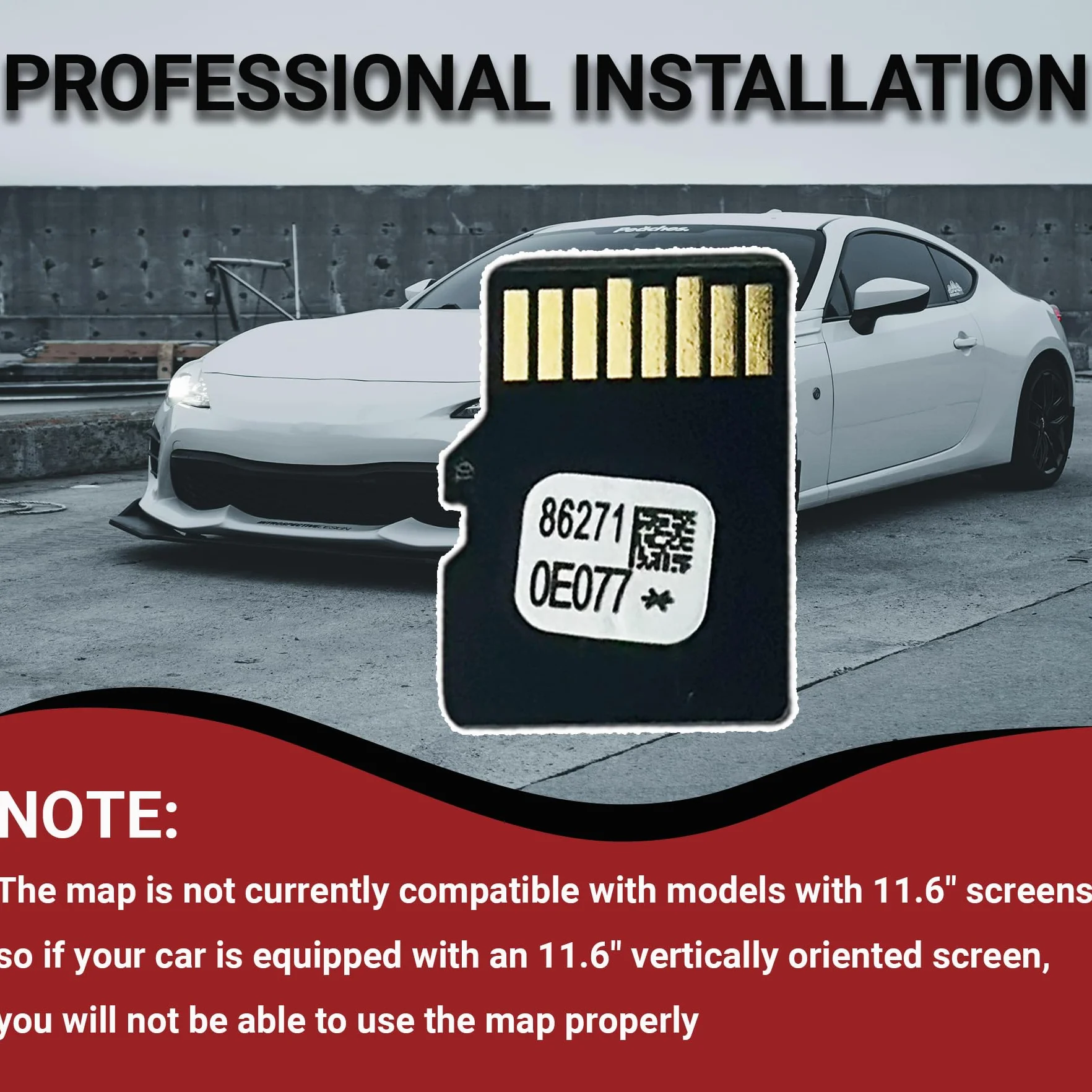 2025 najnowsza karta SD do nawigacji GPS kompatybilna z Toyota Highlander Tacoma 4Runner RAV4 Camry Corolla Tunder, aktualizacja karty micro SD mapy GPS USA/Kanada, zamiennik 86271-0E077