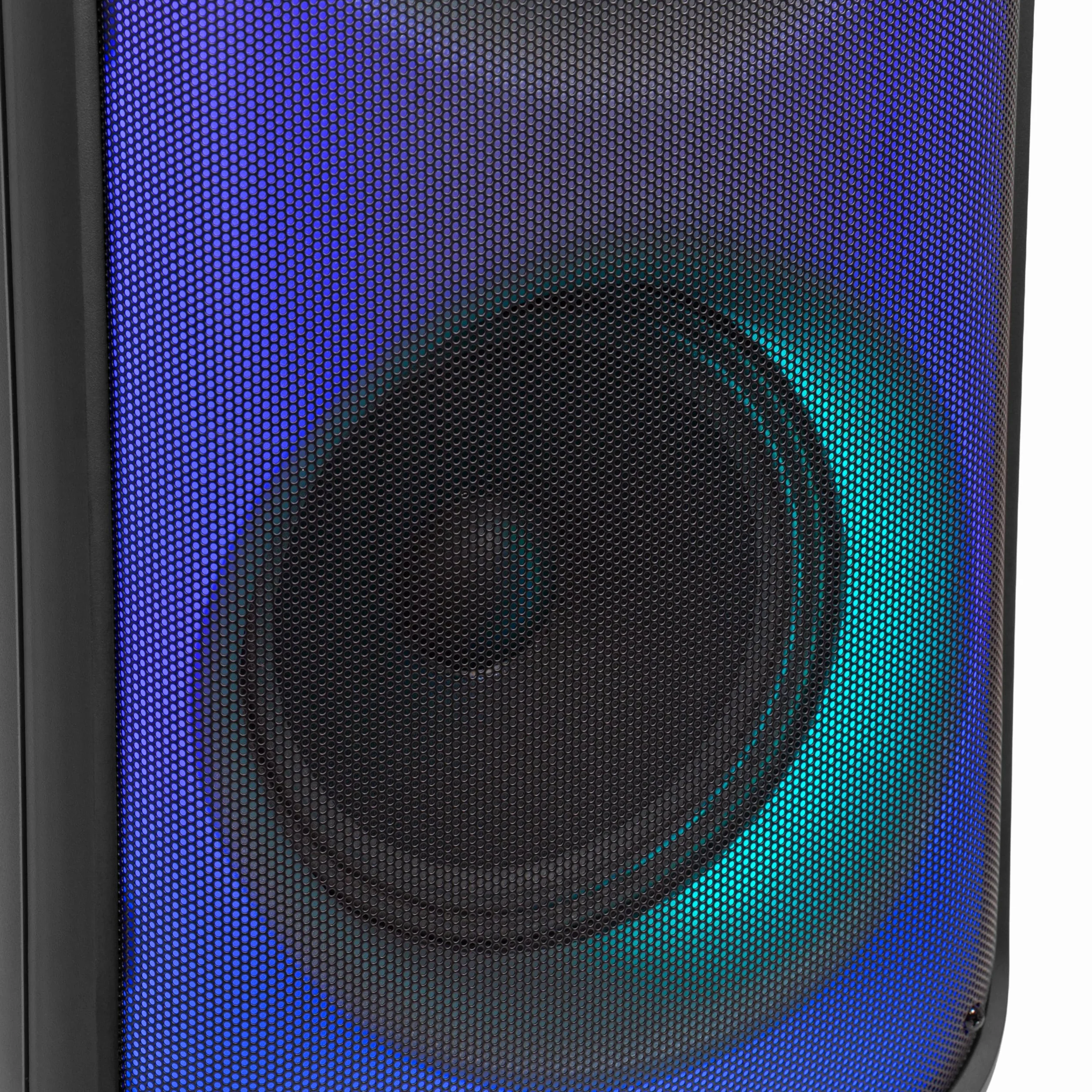BoomToneDJ BOOMaster 900 - przenośny głośnik aktywny 900 W z efektami świetlnymi, Bluetooth 5.0, TWS, USB/SD, akumulatorem, kółkami i uchwytem.