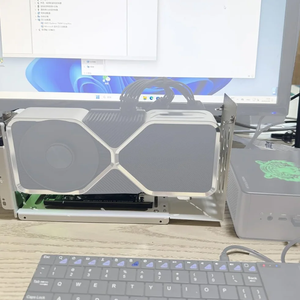 SFF 8611 Oculink M.2 zewnętrzna karta graficzna GPU uchwyt dokujący PCIe 4.0 X4 notebook GDP NUC karta adaptera
