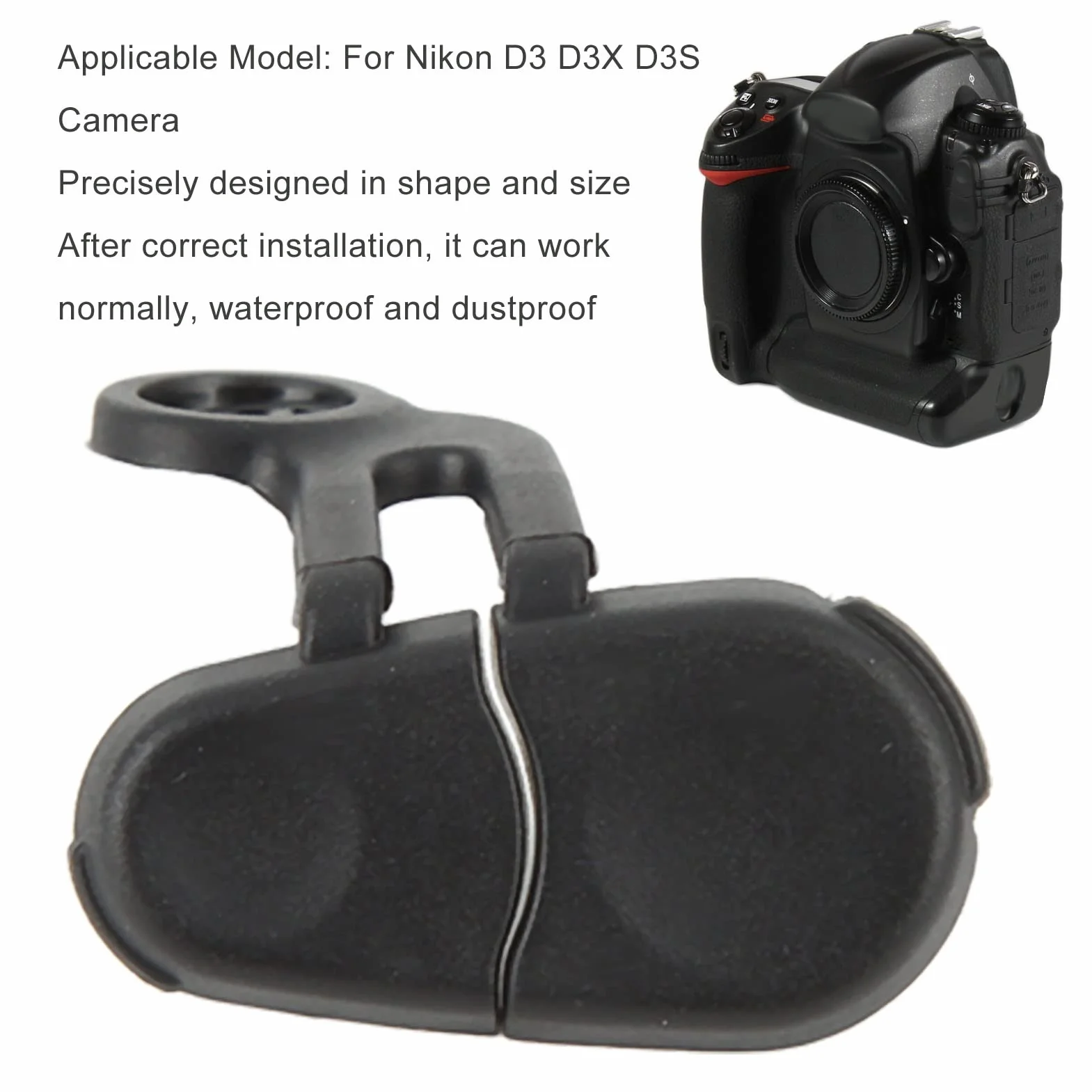Górna Osłona Kabla Migawki Kabel Migawki Gumowa Górna Pokrywa Kabel Zwalniający Migawkę Osłona Zacisków do Aparatu Nikon D3 D3X D3S
