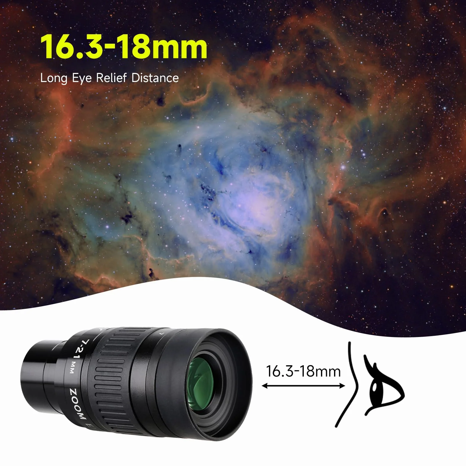 Svbony SV135 Okular Zoom 1,25 cala 7-21mm FMC do Teleskopu | Teleskop Okularowy Zoom, Okular 1,25 cala 7-21mm Okular FMC Zoom do Teleskopu