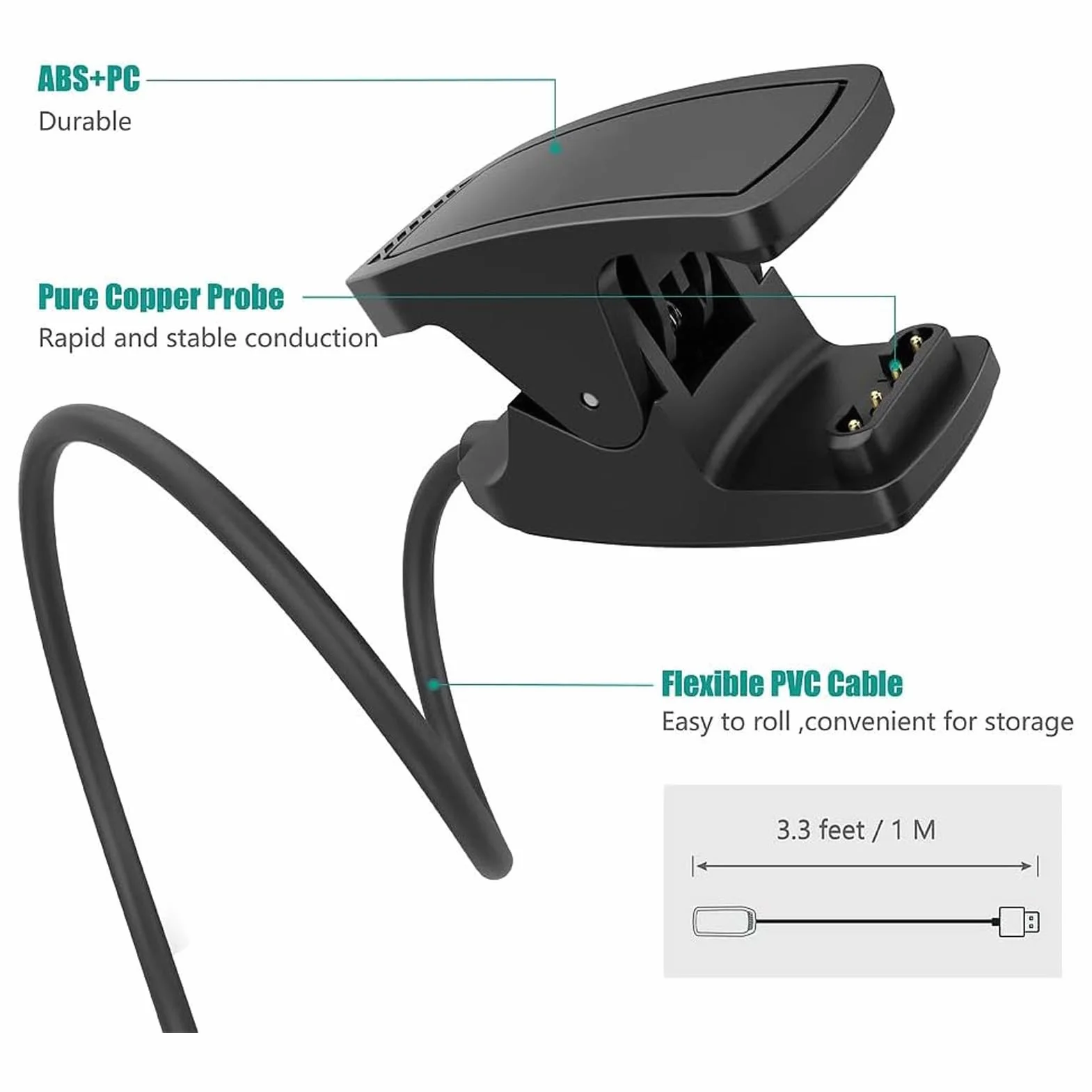 Ładowarka USB do Descent Mk1 Mk2 Mk2i Mk2S Mk3i MK3 G1 Słoneczny, Kabel Ładujący do Zegarka GPS
