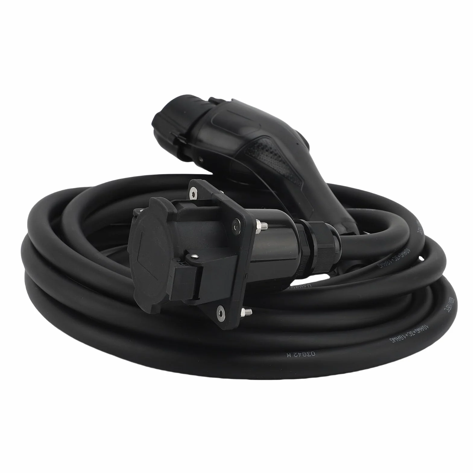 Tbest Kabel ładowarki EV Typ 1 Przedłużacz ładowania EV J1772 Przedłużacz Kabel ładujący Typu 1 32A 7,6KW 19,69ft IP54 środek Zmniejszający palność do Pojazdów Elektrycznych
