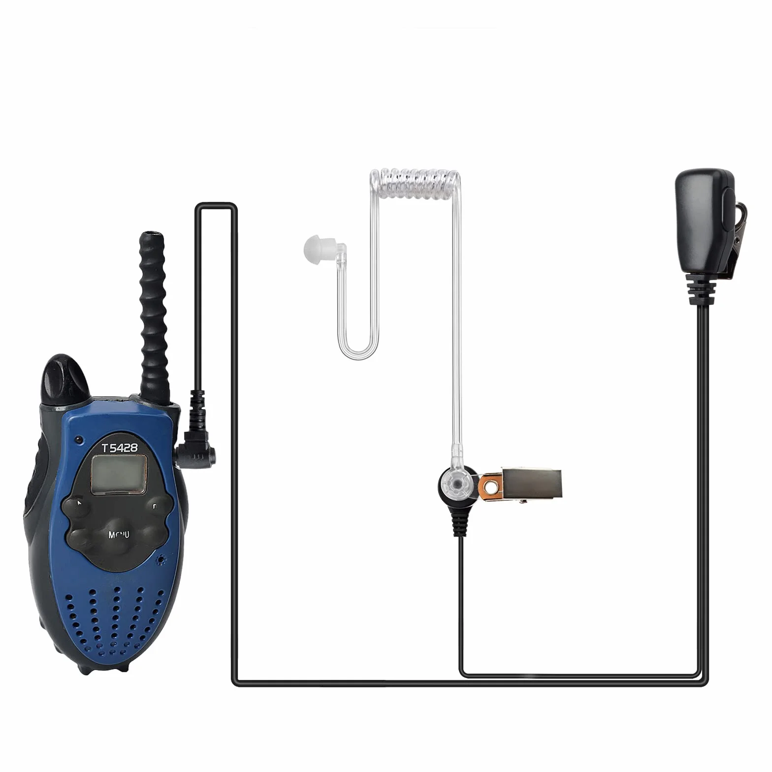 Ukryta rurka akustyczna 2,5 mm zestaw słuchawkowy kompatybilny z Motorola TLKR T60 T61 T62 T81 T80 T82 Extreme Hunter HYT TC-320 Walkie Talkie (1 opakowanie)