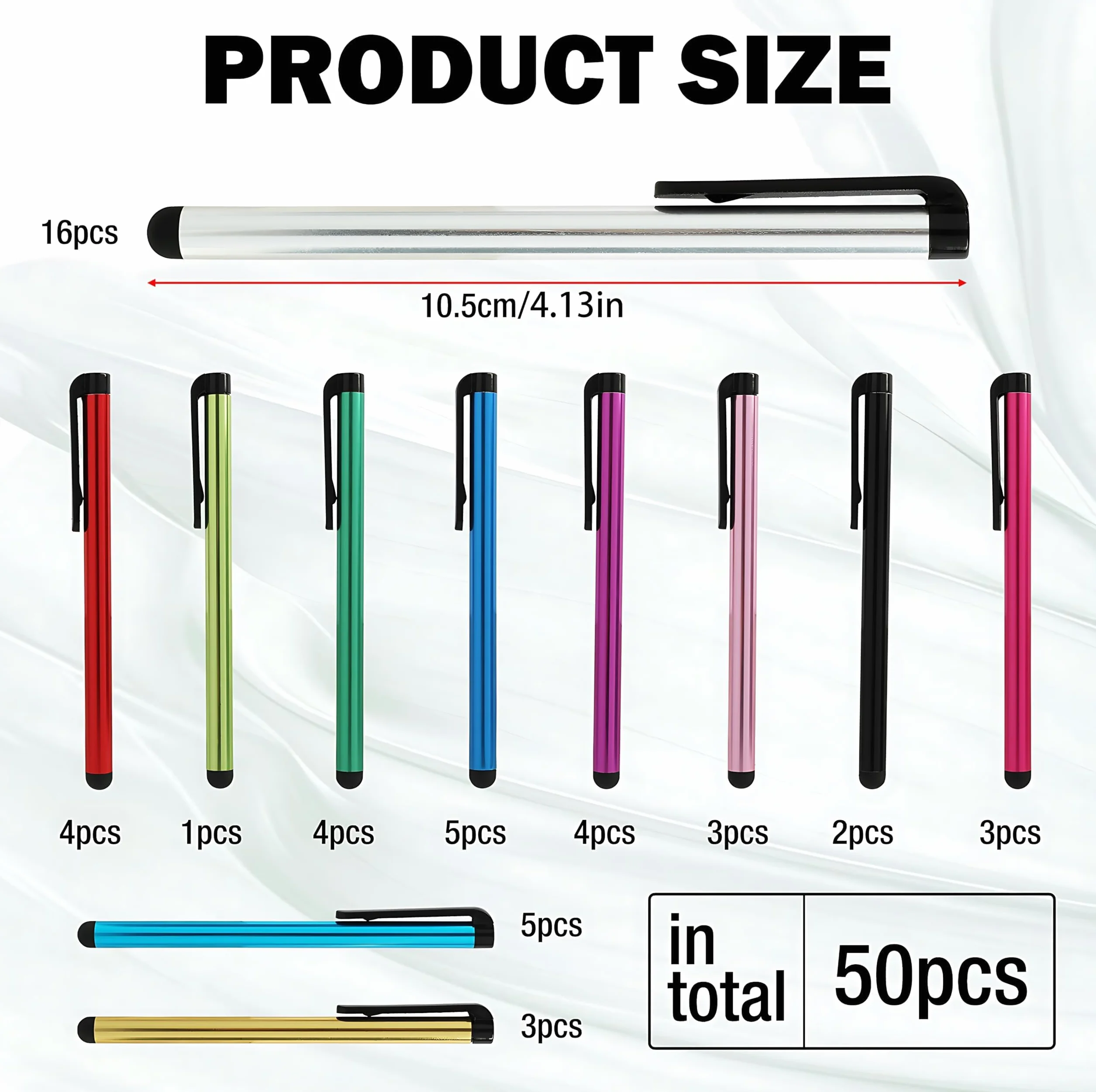 Uniwersalne pisaki pojemnościowe Stylus Pen do ekranów dotykowych tabletów iPad Samsung smartfonów