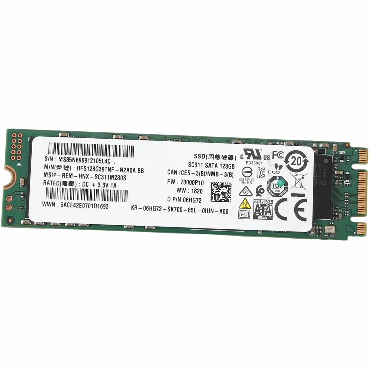 Do SK SC311 128 GB SATA SSD HFS128G39TNF-N2A0A M.2 6 Gb/s do laptopa stacjonarnego