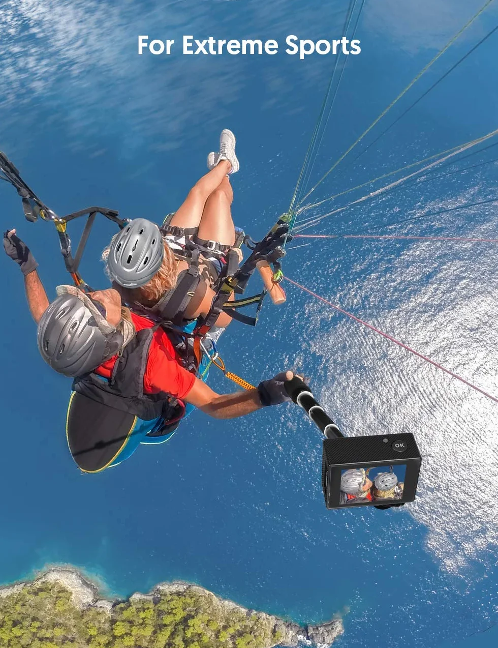 WOLFANG statyw do kamery Action Cam, kompatybilny z GoPro/DJI/Surfola/Apexcam